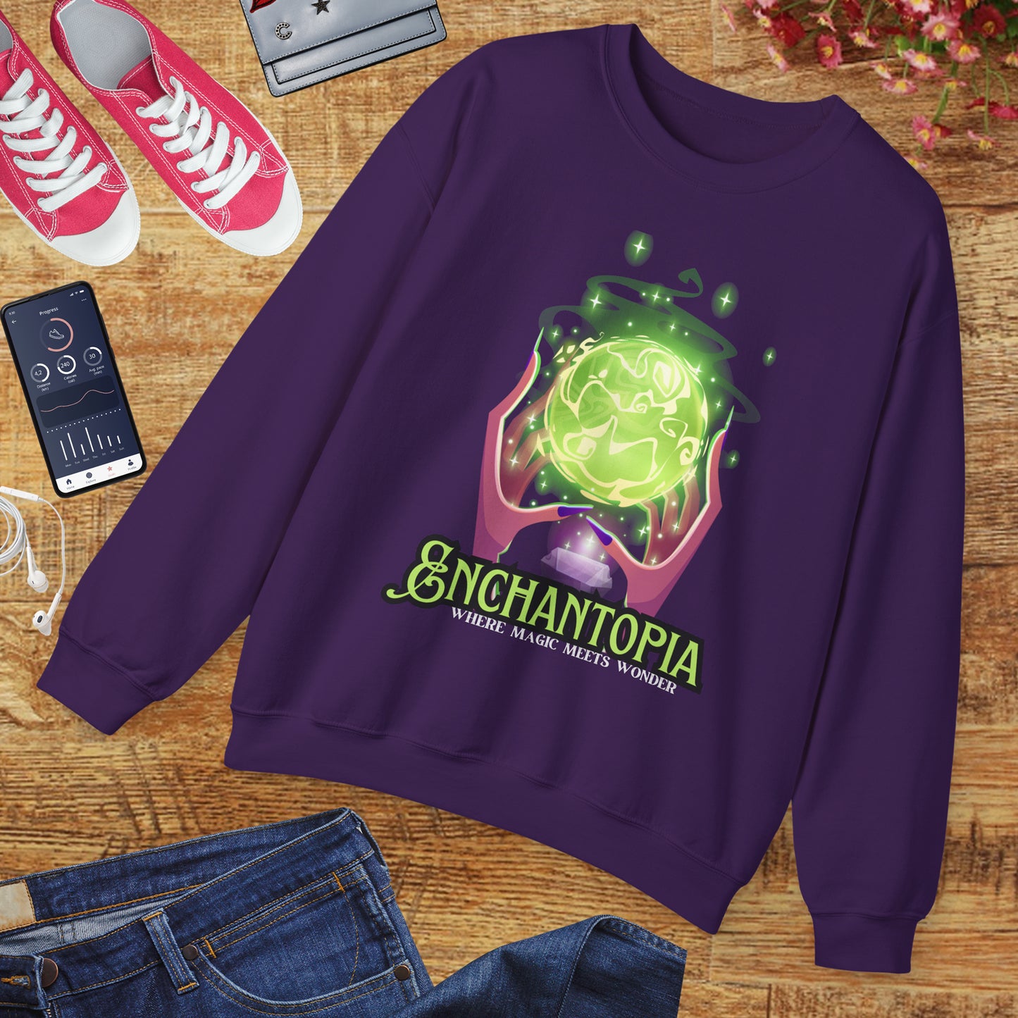 🔮Enchantopia - Where Magic Meets Wonder Crewneck Sweatshirt