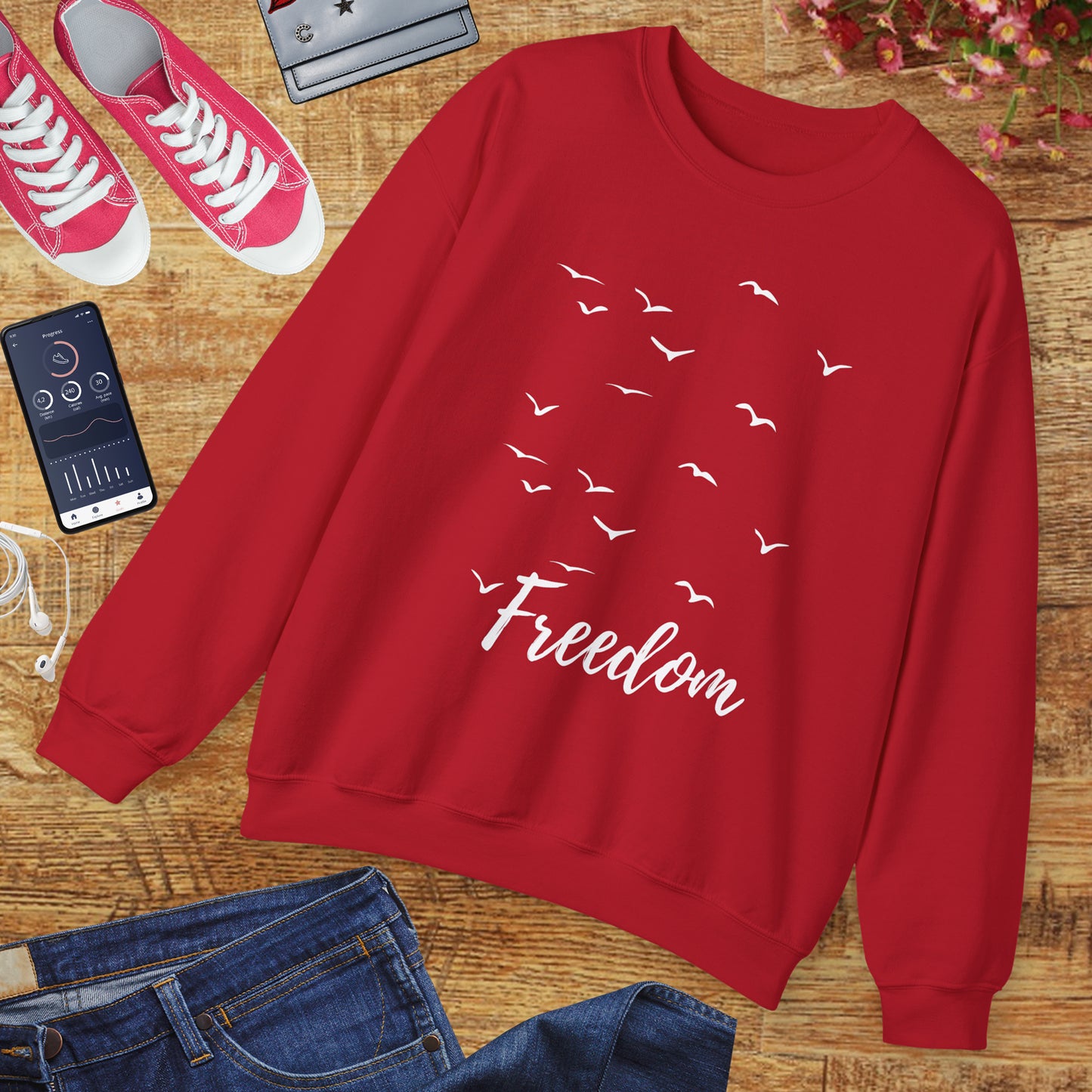 🕊️Freedom in Flight - Birds of the Soul Crewneck Sweatshirt