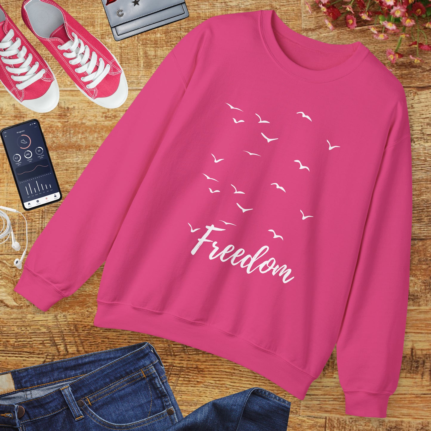 🕊️Freedom in Flight - Birds of the Soul Crewneck Sweatshirt