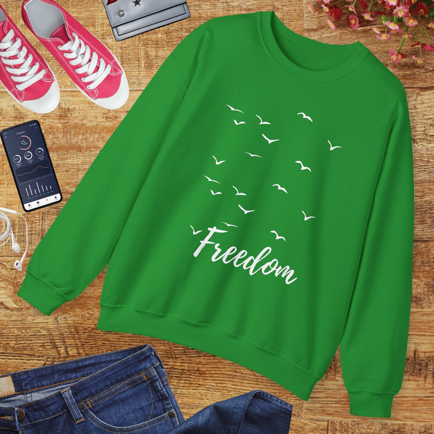 🕊️Freedom in Flight - Birds of the Soul Crewneck Sweatshirt