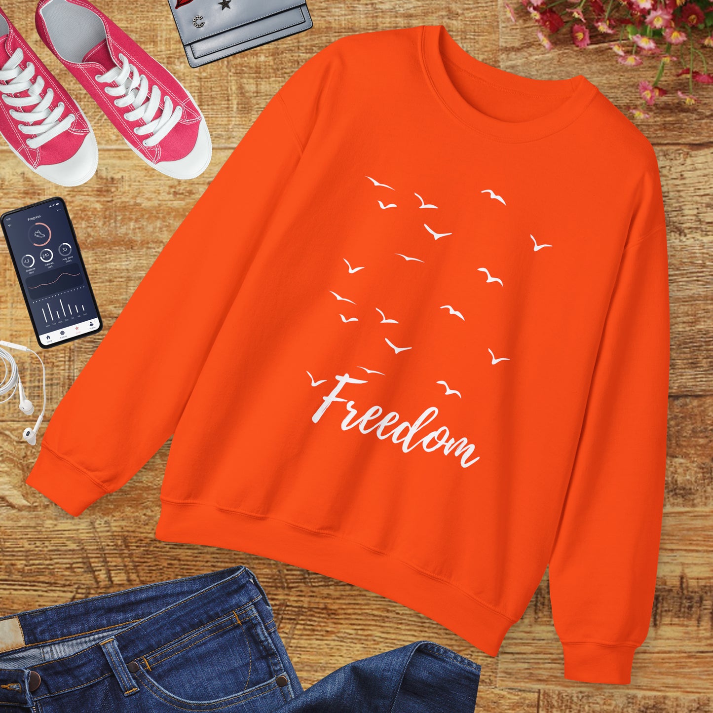🕊️Freedom in Flight - Birds of the Soul Crewneck Sweatshirt