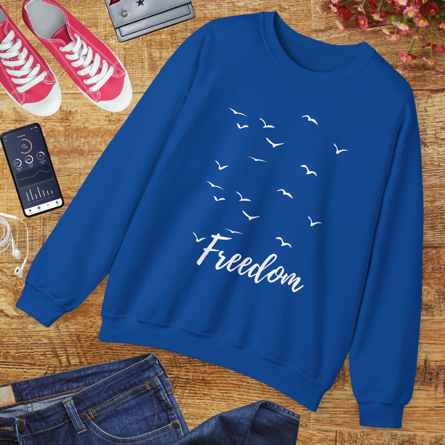 🕊️Freedom in Flight - Birds of the Soul Crewneck Sweatshirt
