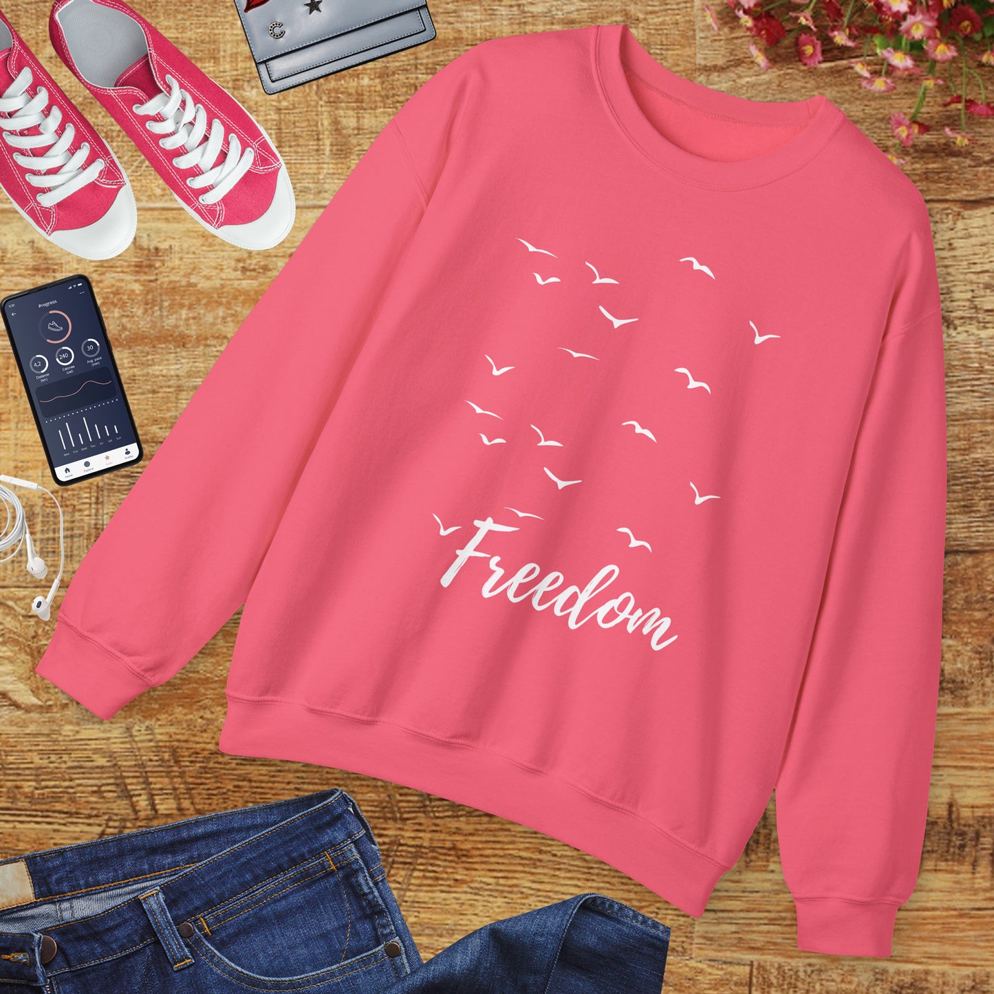 🕊️Freedom in Flight - Birds of the Soul Crewneck Sweatshirt