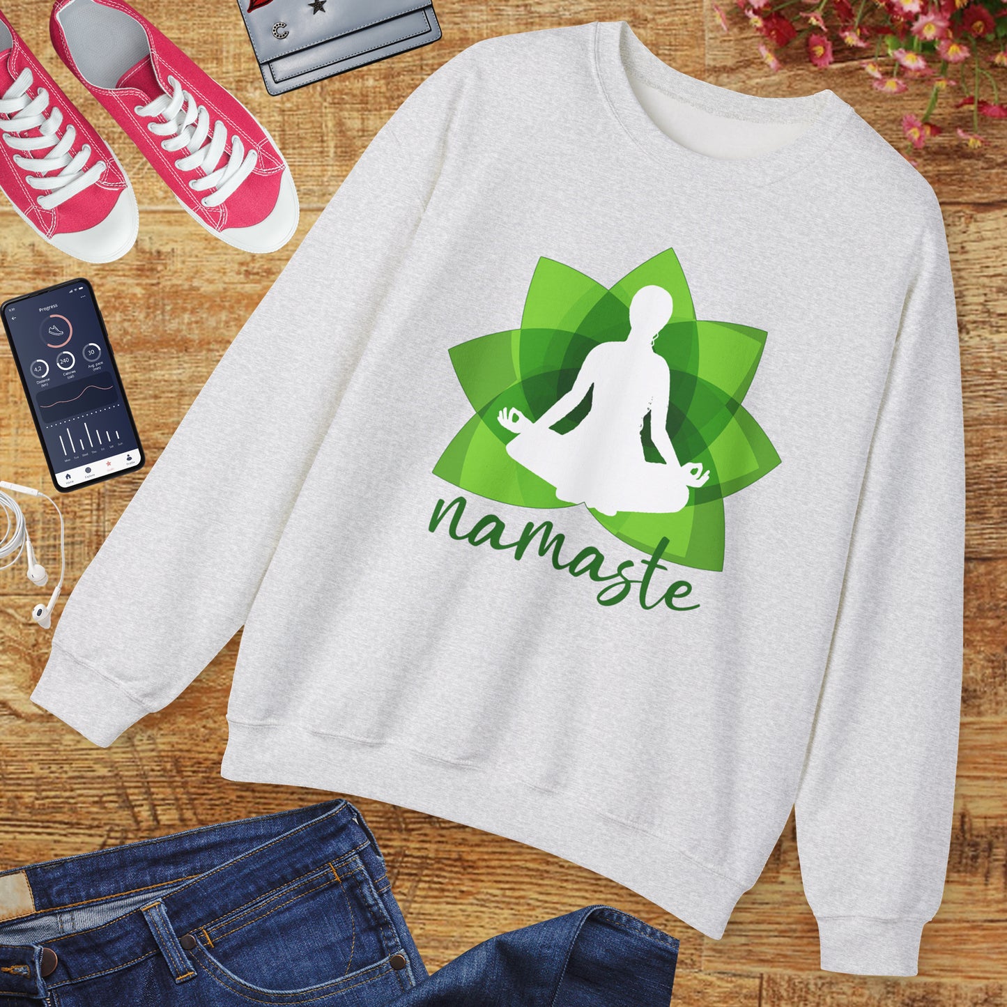 🌱Namaste Bloom - Sacred Stillness Sweatshirt
