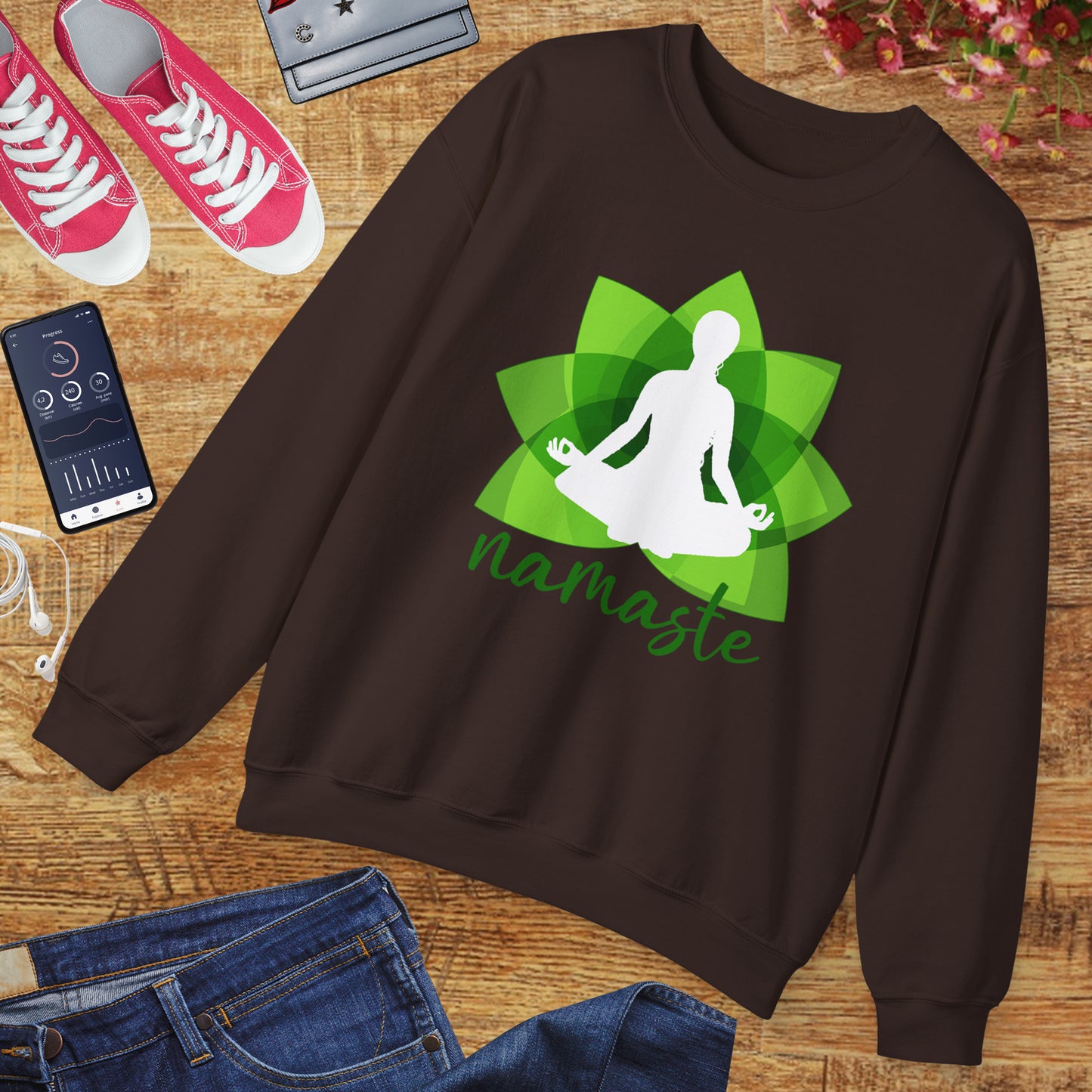 🌱Namaste Bloom - Sacred Stillness Sweatshirt