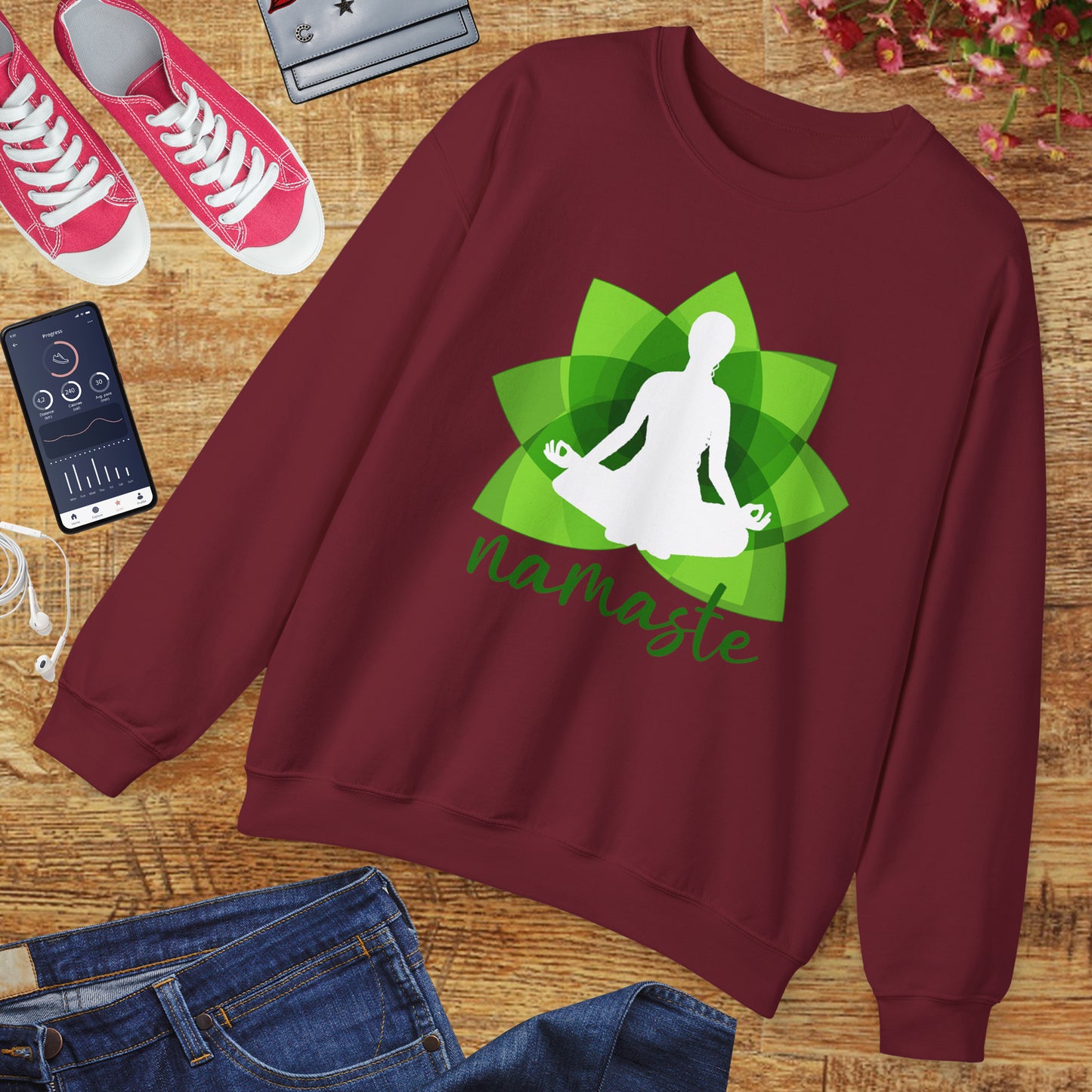 🌱Namaste Bloom - Sacred Stillness Sweatshirt