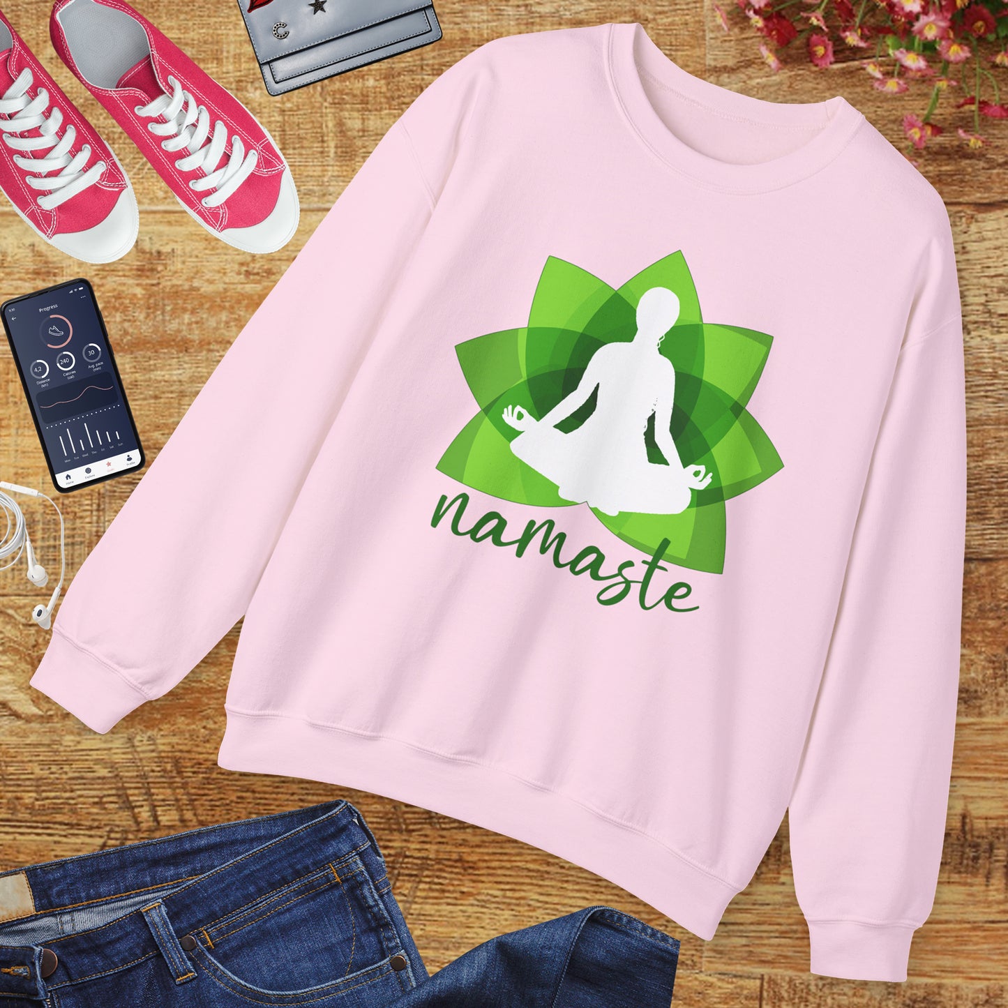 🌱Namaste Bloom - Sacred Stillness Sweatshirt