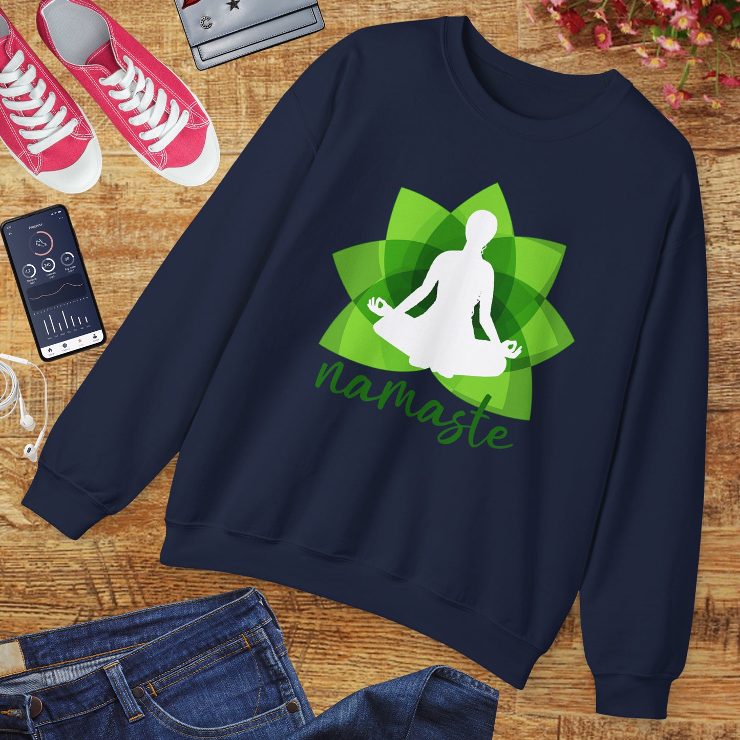 🌱Namaste Bloom - Sacred Stillness Sweatshirt