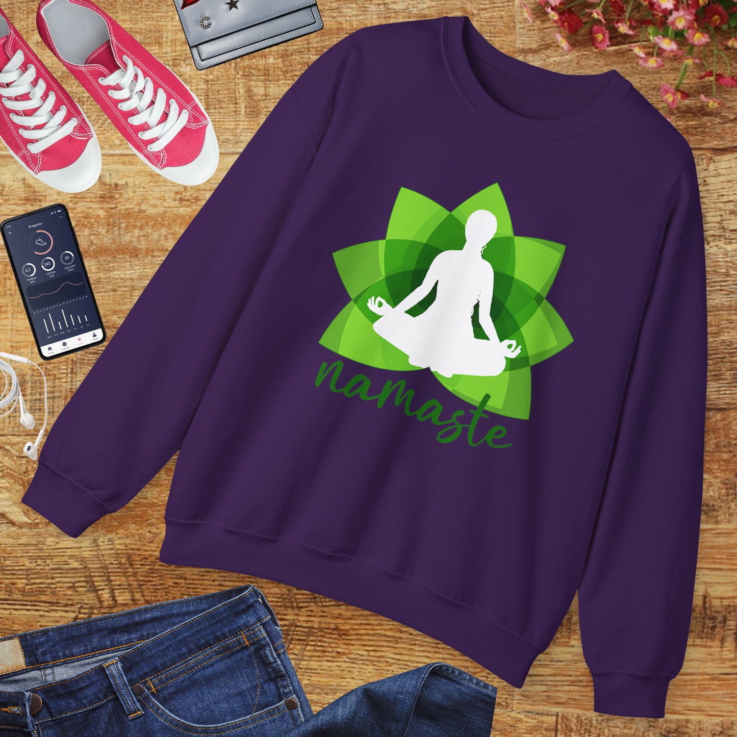 🌱Namaste Bloom - Sacred Stillness Sweatshirt
