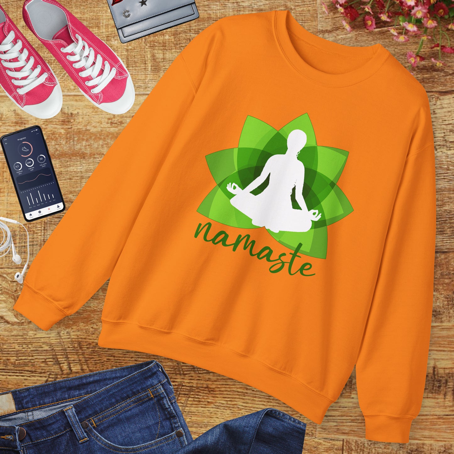 🌱Namaste Bloom - Sacred Stillness Sweatshirt