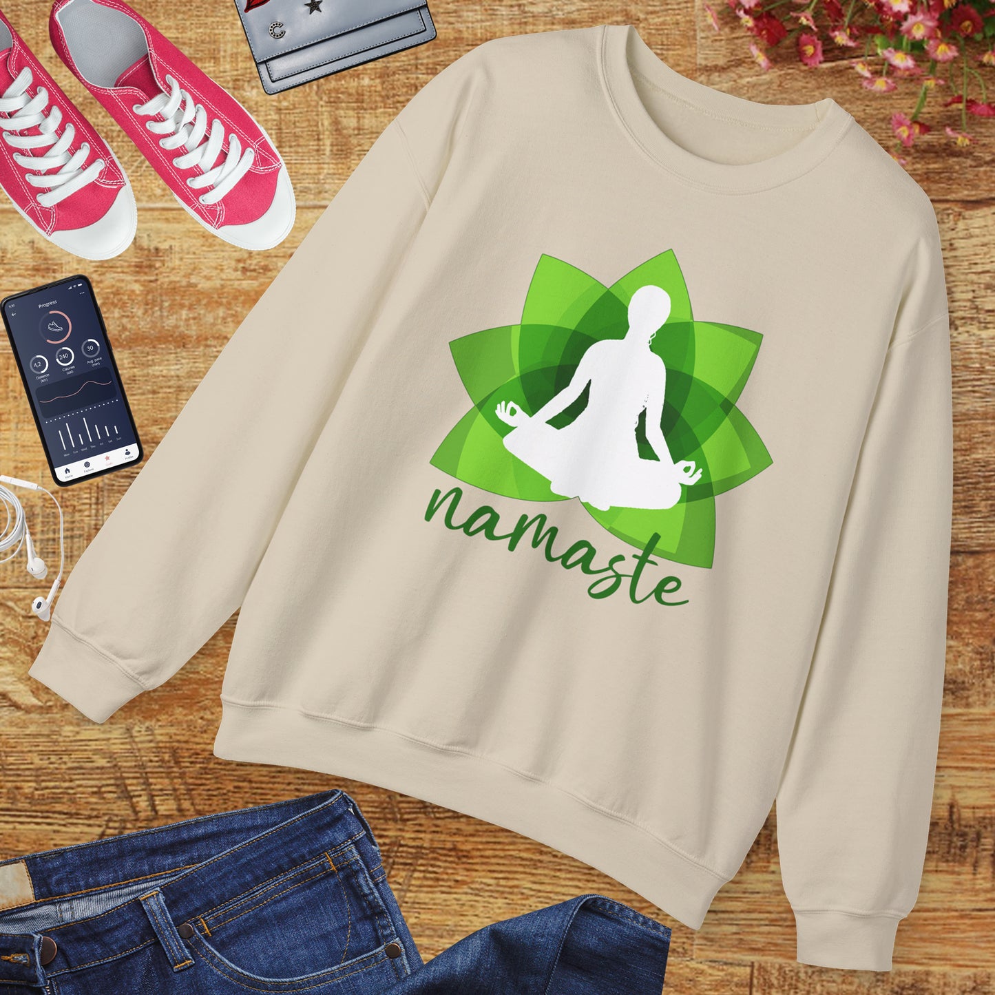 🌱Namaste Bloom - Sacred Stillness Sweatshirt