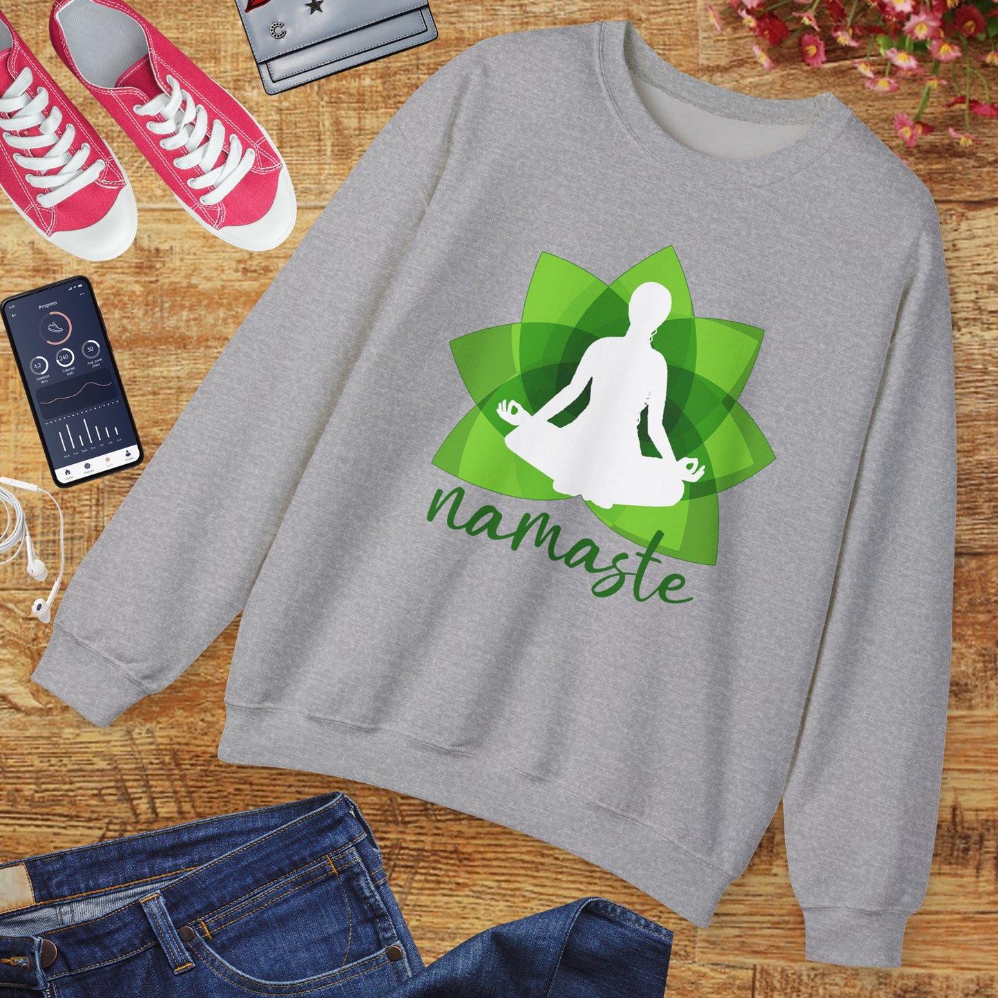 🌱Namaste Bloom - Sacred Stillness Sweatshirt