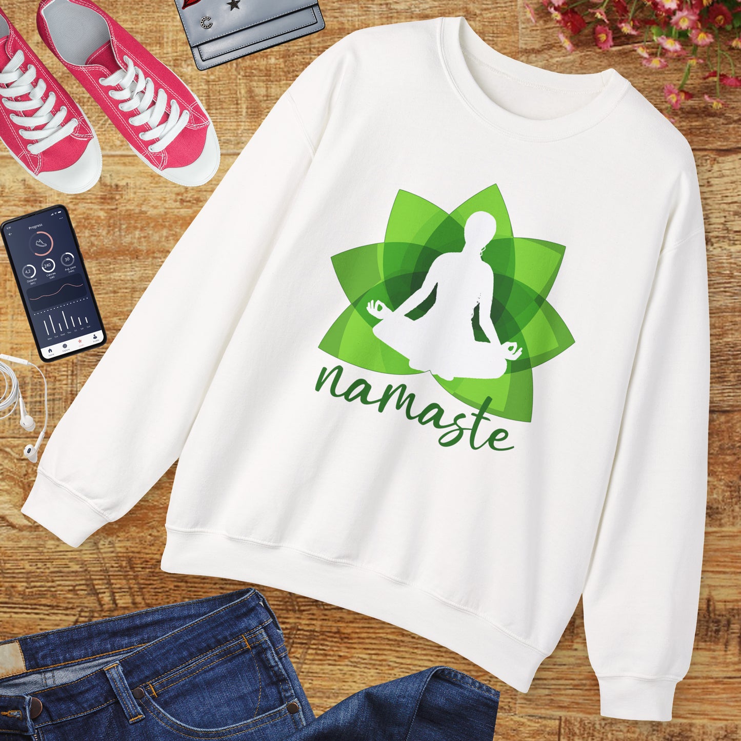 🌱Namaste Bloom - Sacred Stillness Sweatshirt