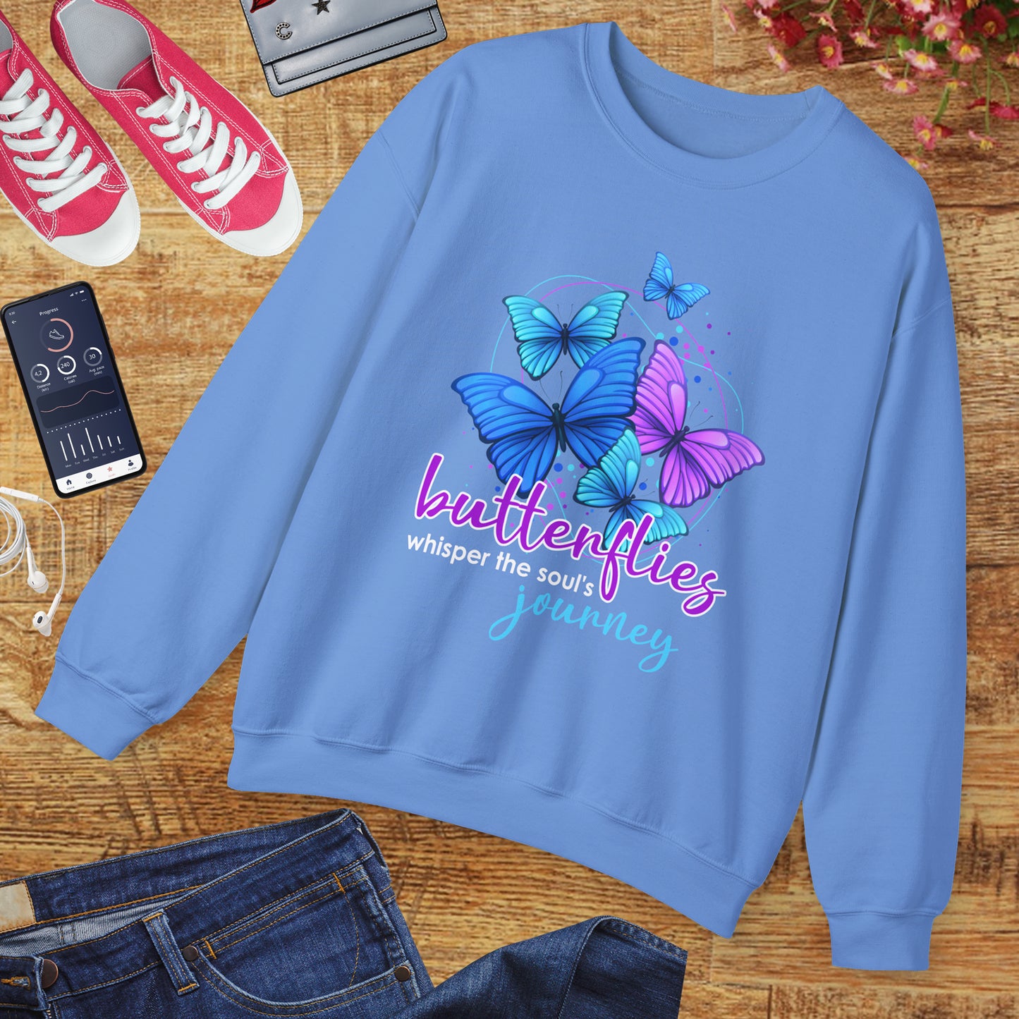 🦋Butterfly Whispers - The Soul’s Journey Crewneck Sweatshirt