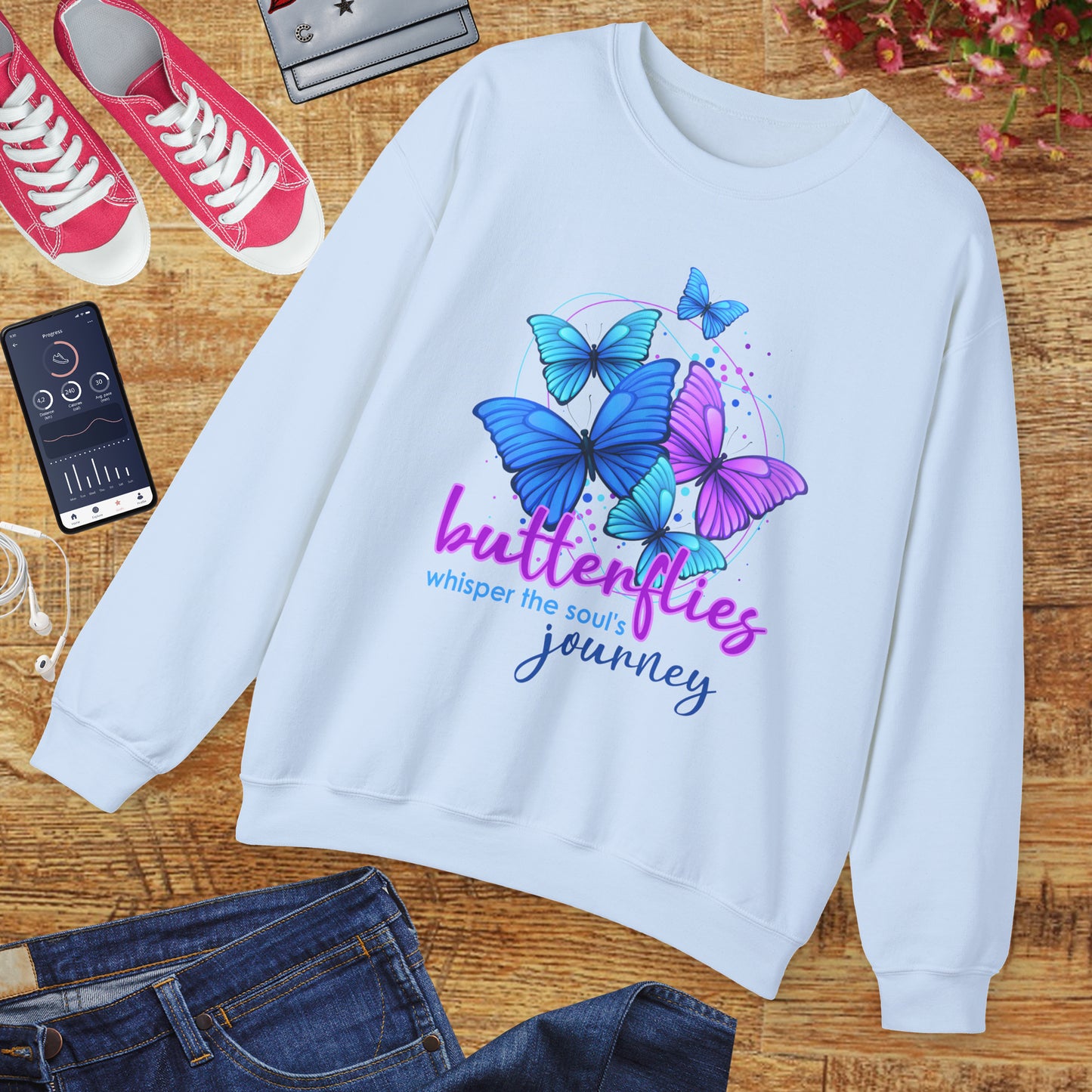 🦋Butterfly Whispers - The Soul’s Journey Crewneck Sweatshirt