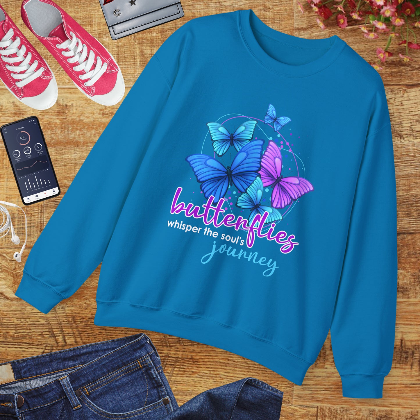 🦋Butterfly Whispers - The Soul’s Journey Crewneck Sweatshirt