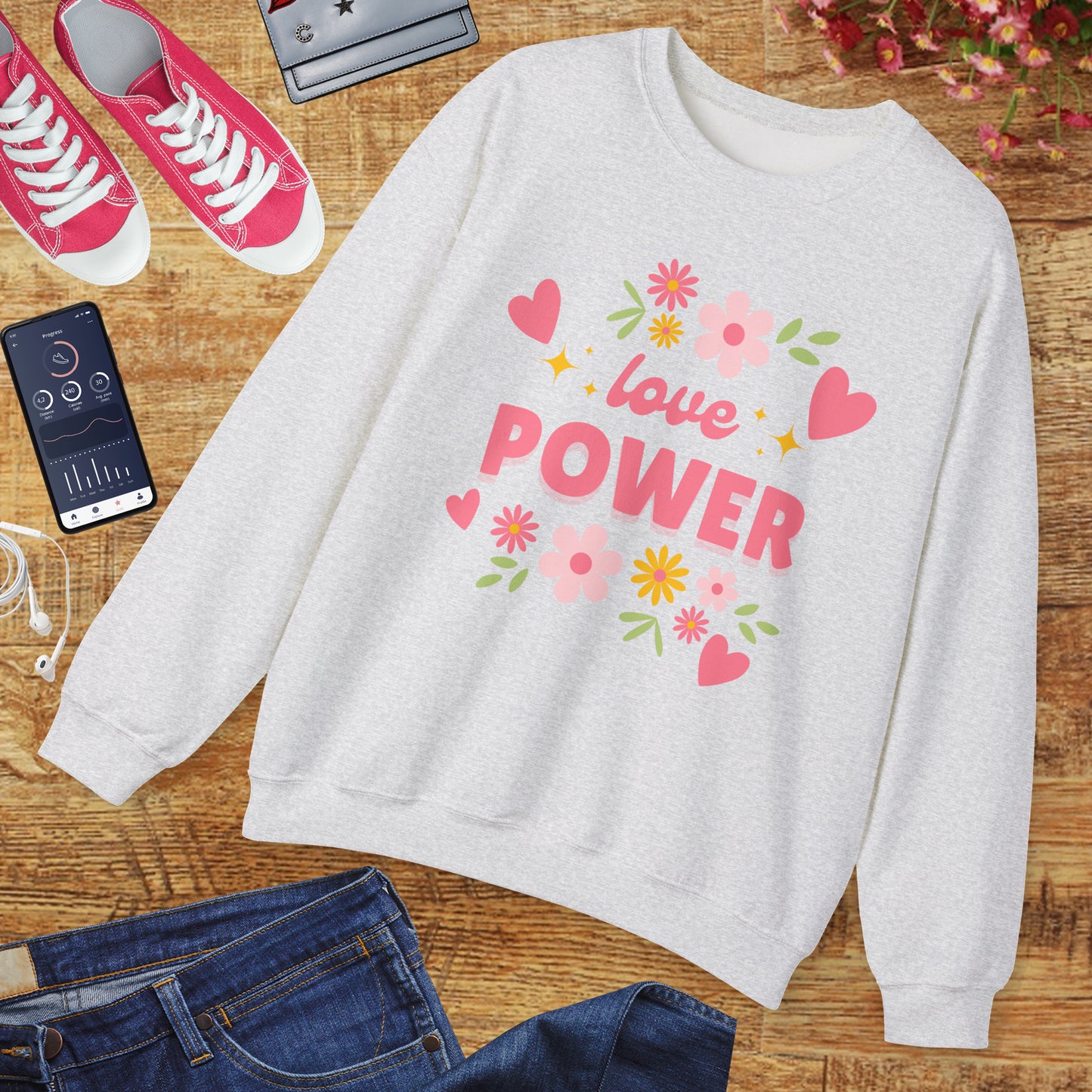 🌺Love Power - Bloom Boldly Crewneck Sweatshirt
