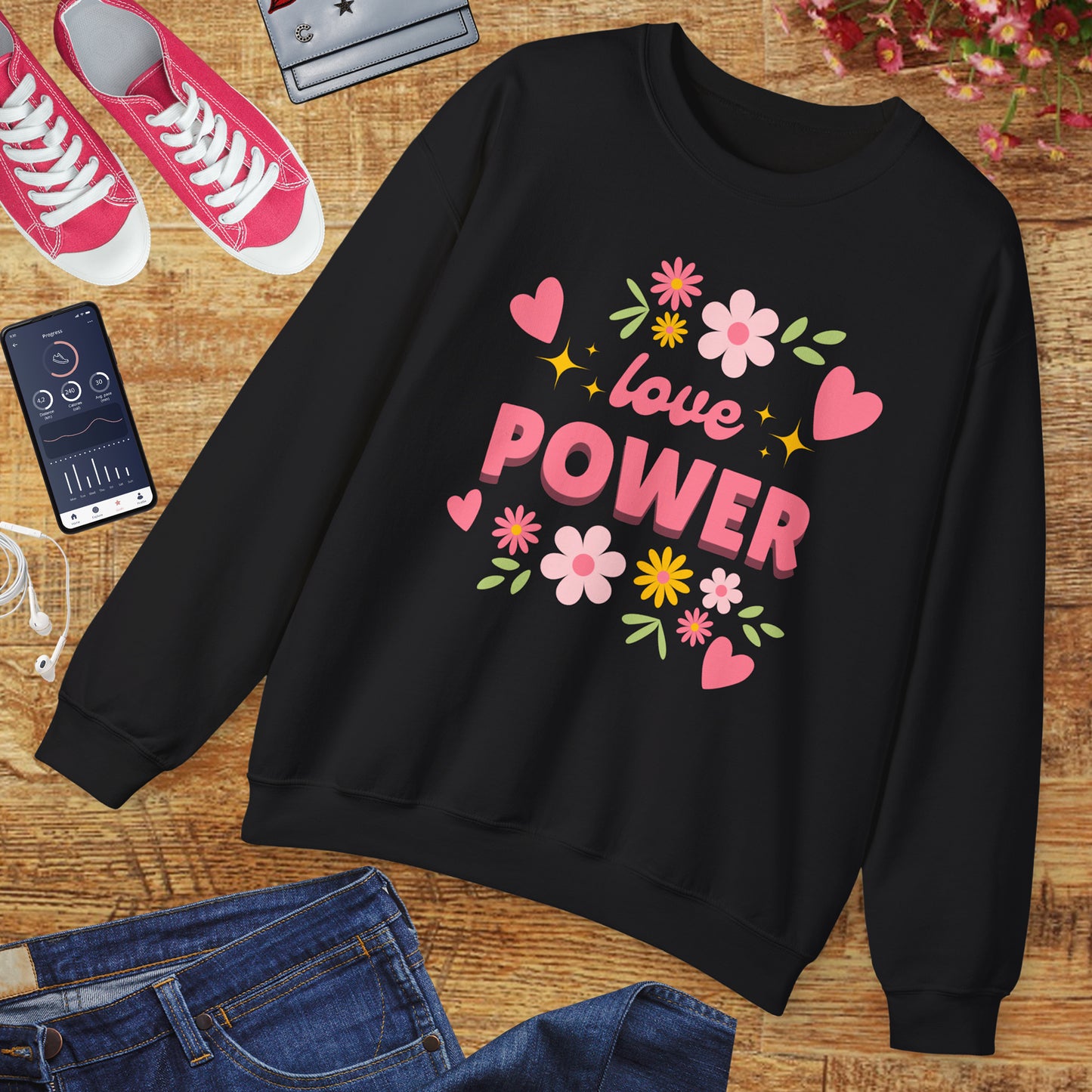 🌺Love Power - Bloom Boldly Crewneck Sweatshirt