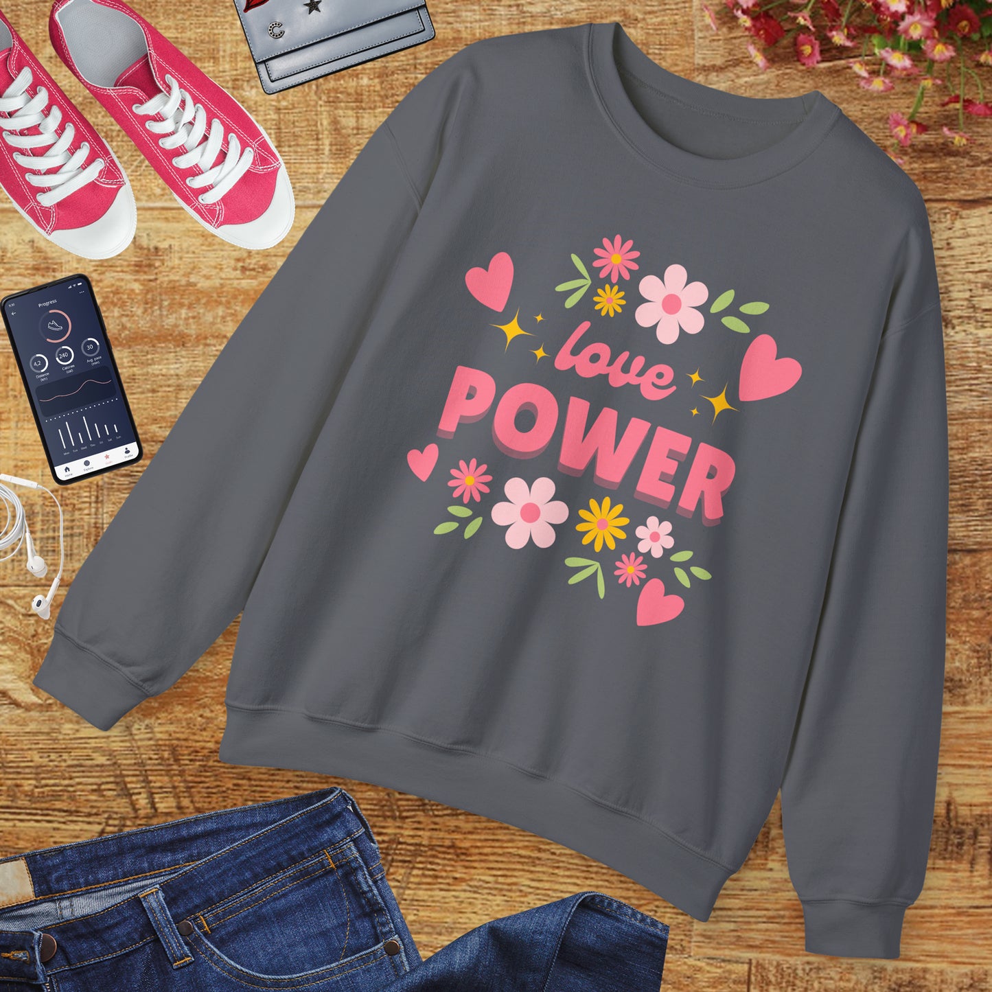 🌺Love Power - Bloom Boldly Crewneck Sweatshirt