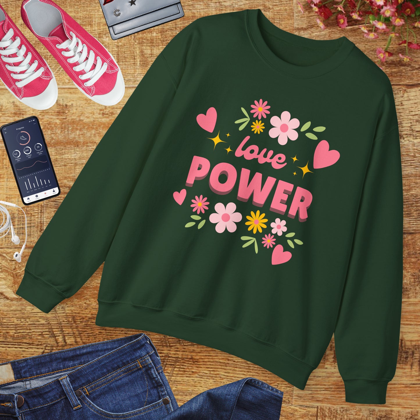 🌺Love Power - Bloom Boldly Crewneck Sweatshirt
