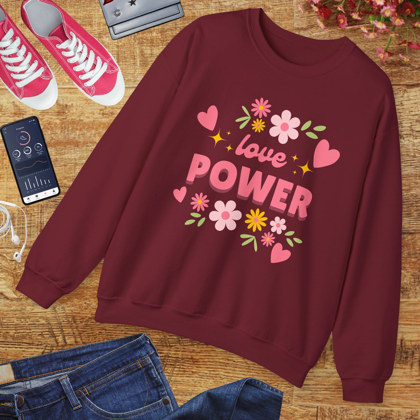 🌺Love Power - Bloom Boldly Crewneck Sweatshirt