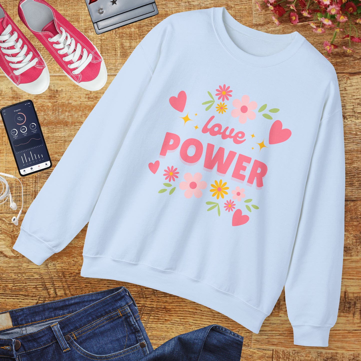 🌺Love Power - Bloom Boldly Crewneck Sweatshirt
