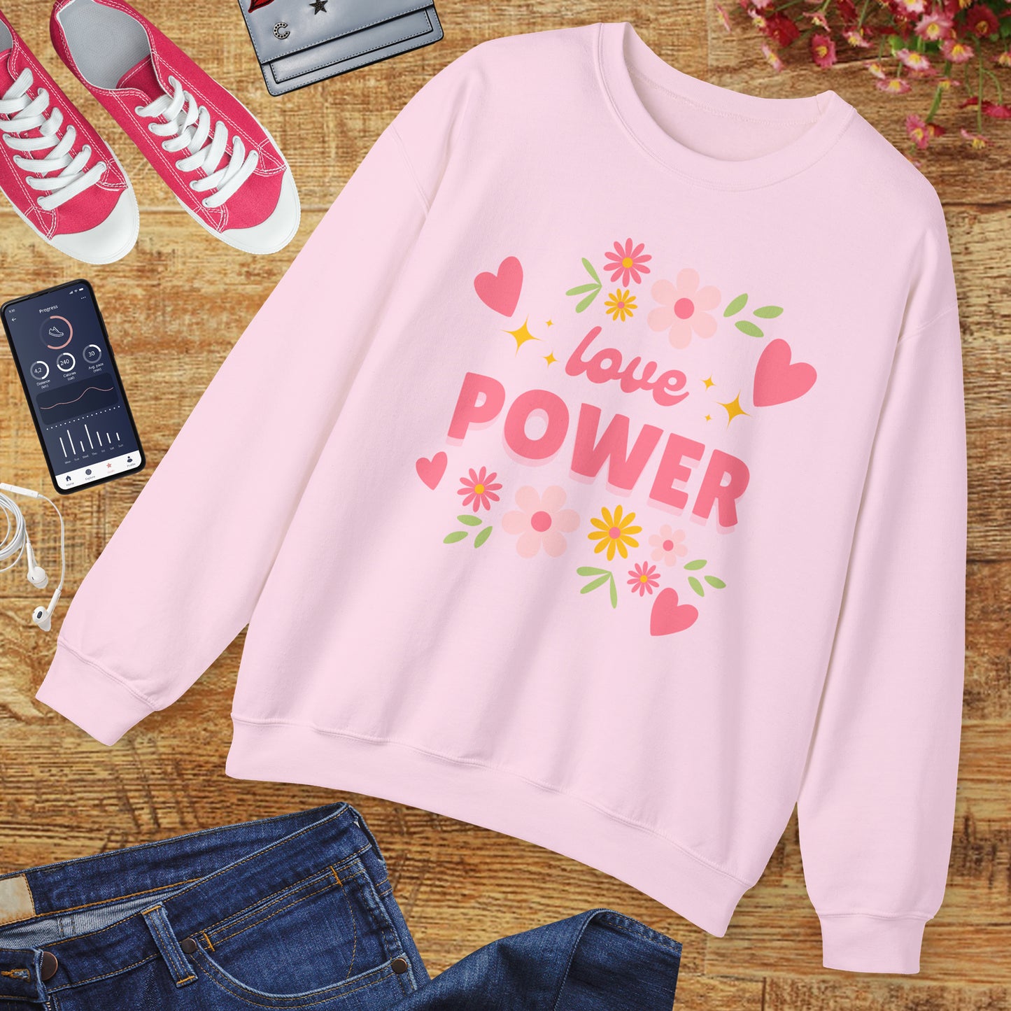 🌺Love Power - Bloom Boldly Crewneck Sweatshirt