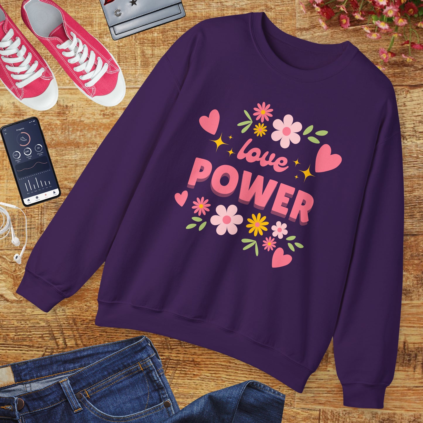 🌺Love Power - Bloom Boldly Crewneck Sweatshirt