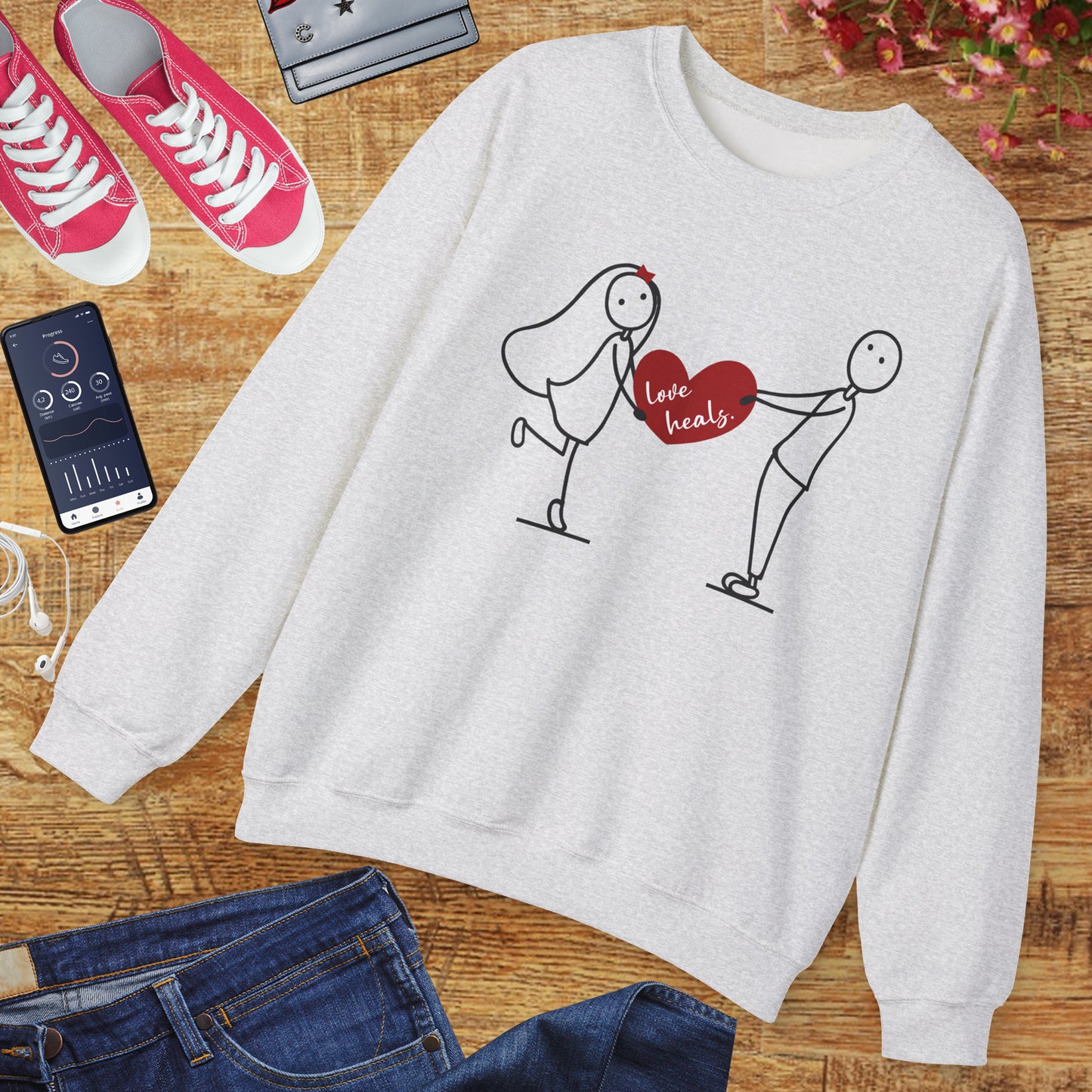 💖Love Heals Sweatshirt - Where Warmth Meets Heart