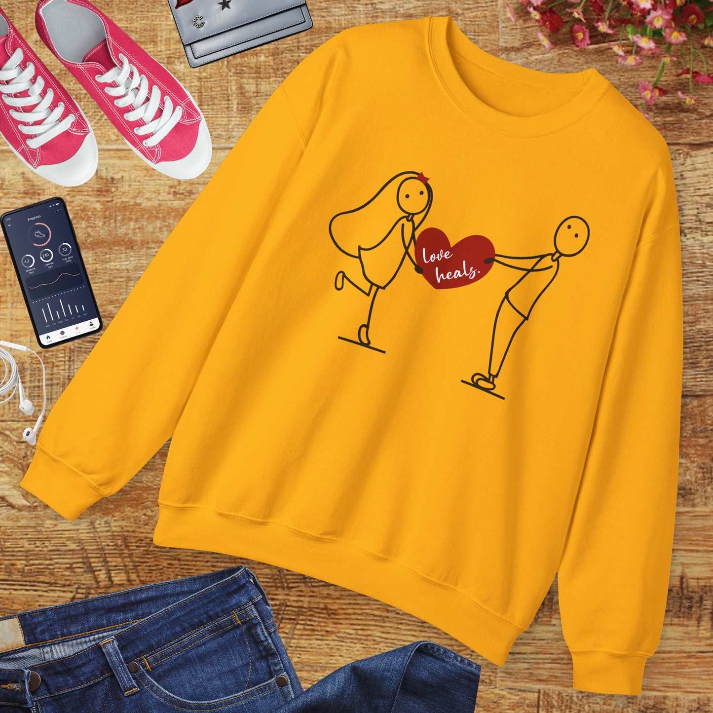 💖Love Heals Sweatshirt - Where Warmth Meets Heart