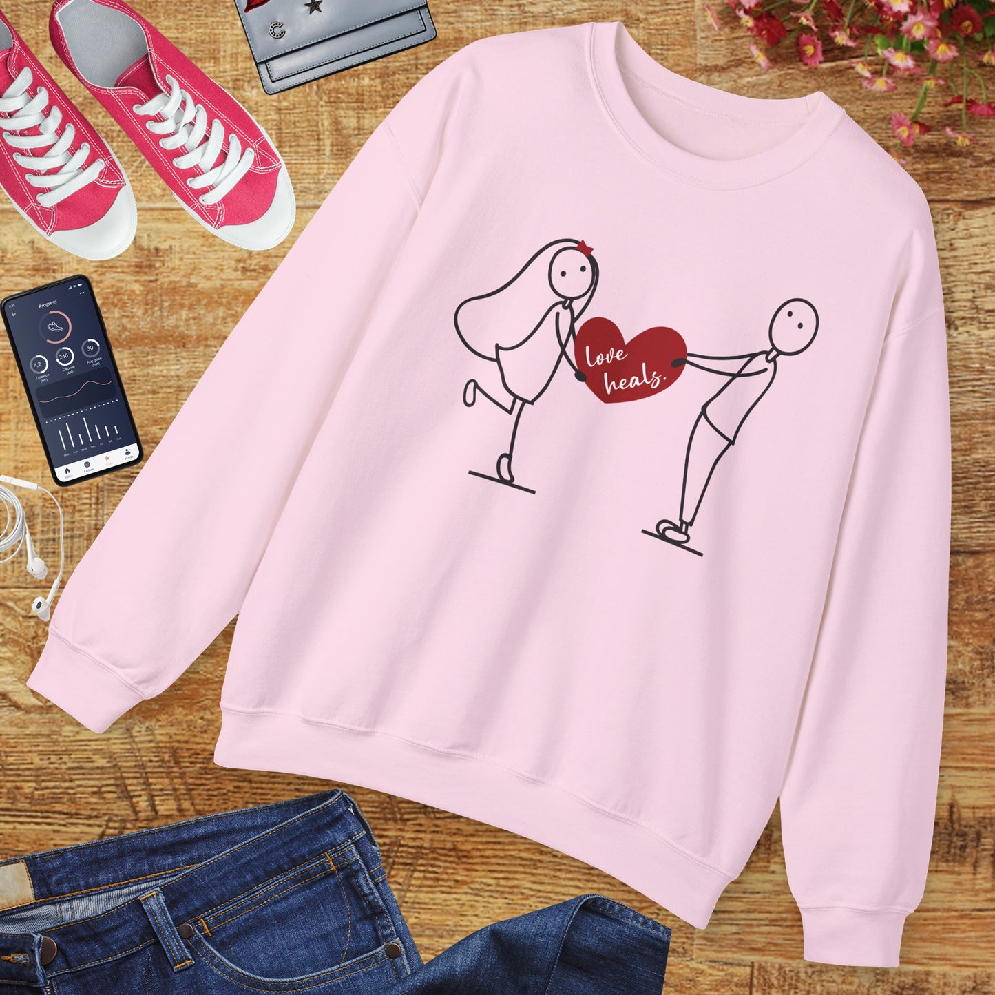 💖Love Heals Sweatshirt - Where Warmth Meets Heart