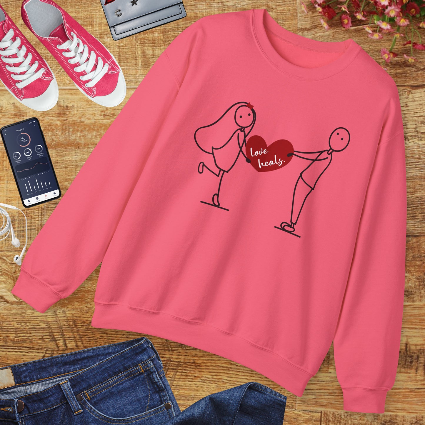 💖Love Heals Sweatshirt - Where Warmth Meets Heart
