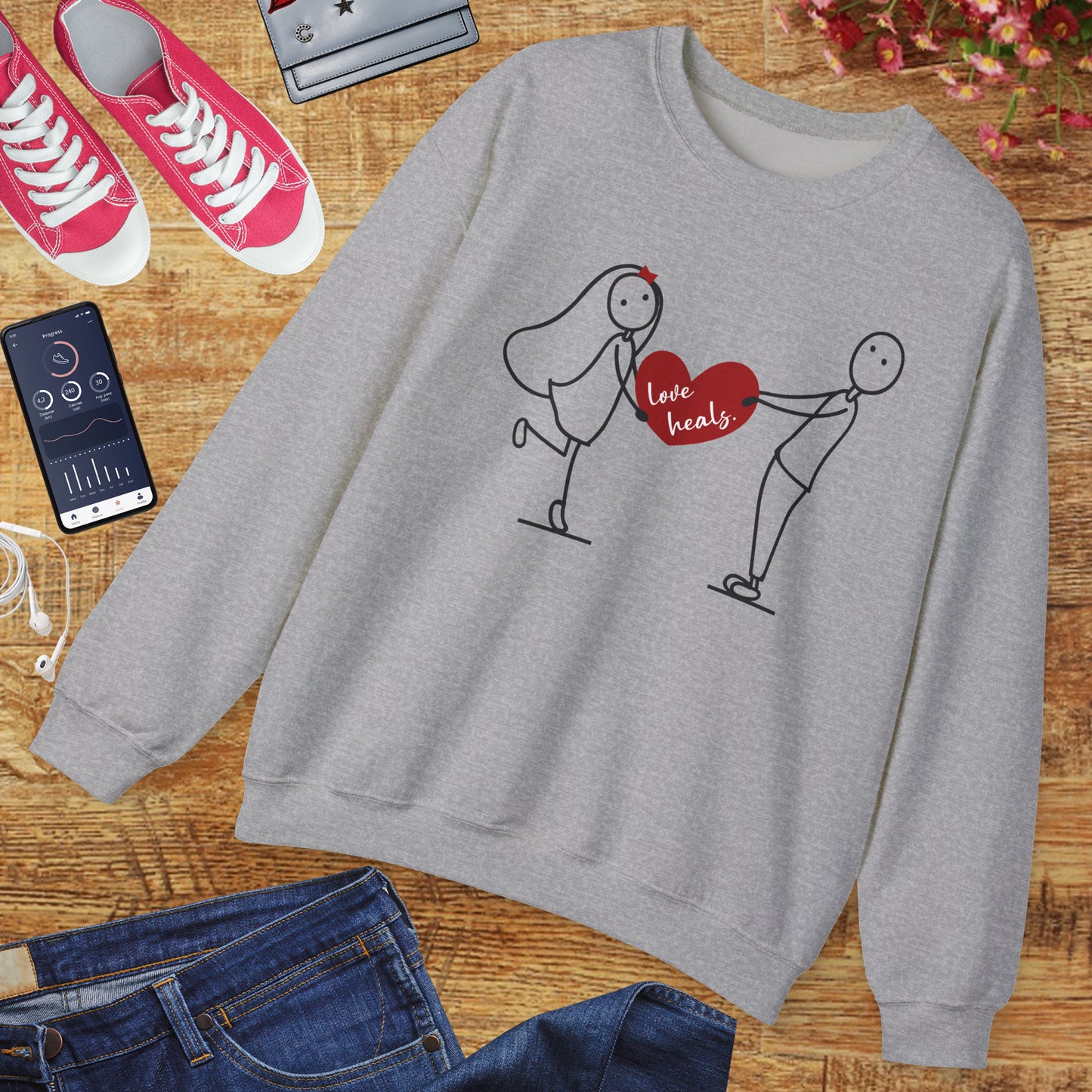 💖Love Heals Sweatshirt - Where Warmth Meets Heart