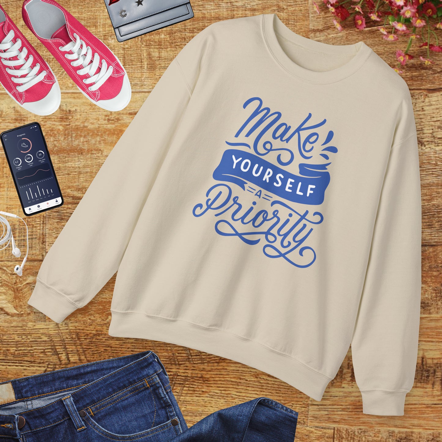 💖Sacred Reminder — You Matter, Too - Motivational Crewneck Sweatshirt