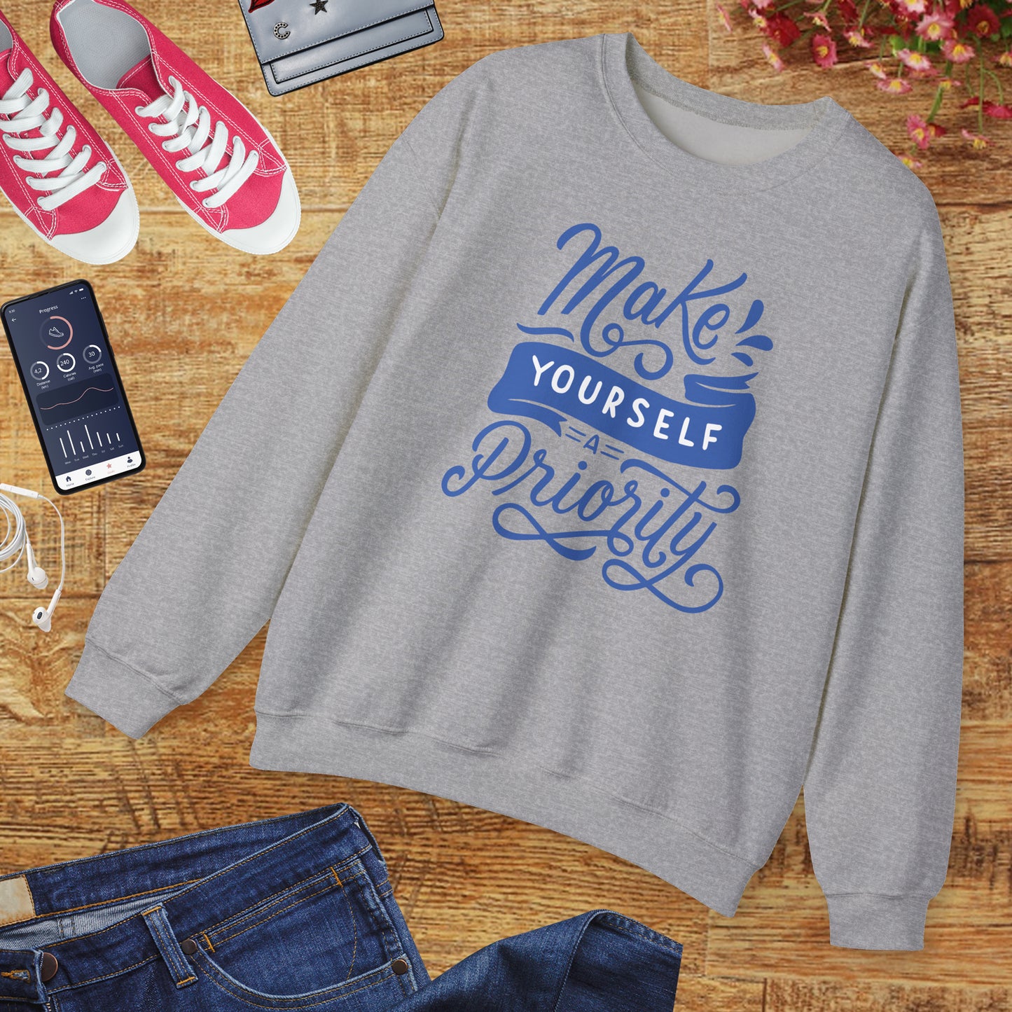 💖Sacred Reminder — You Matter, Too - Motivational Crewneck Sweatshirt