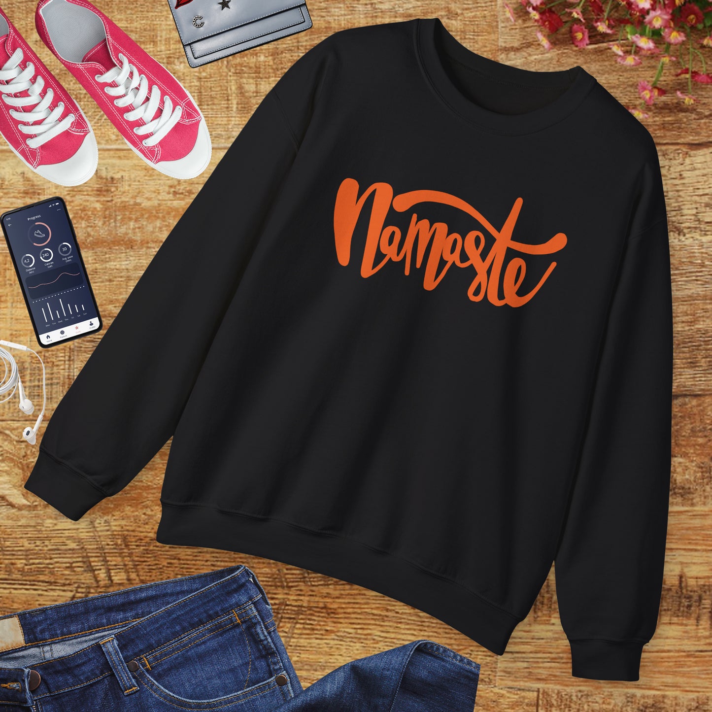 🕉️Namaste - The Light in Me Honors the Light in You Crewneck Sweatshirt