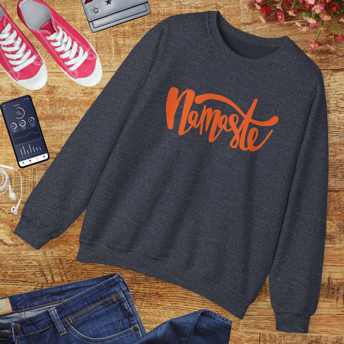 🕉️Namaste - The Light in Me Honors the Light in You Crewneck Sweatshirt