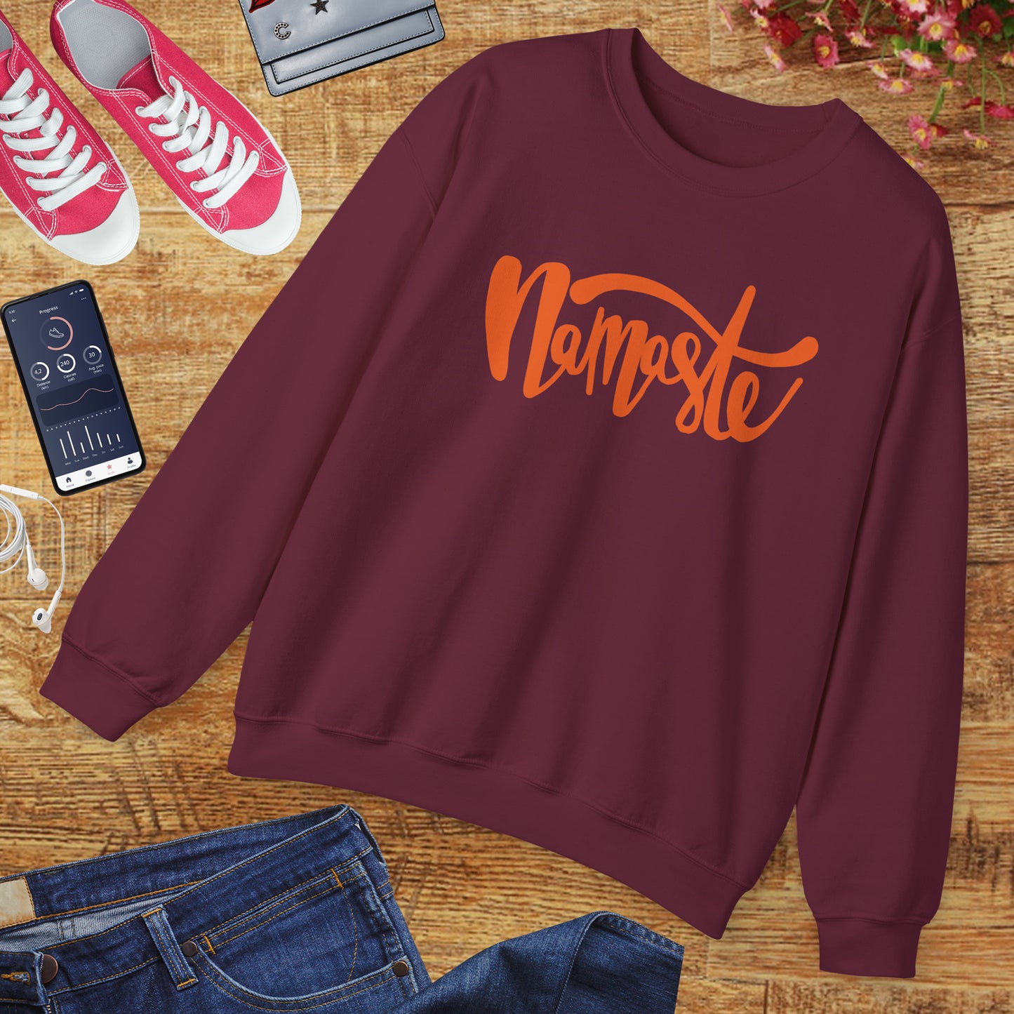 🕉️Namaste - The Light in Me Honors the Light in You Crewneck Sweatshirt