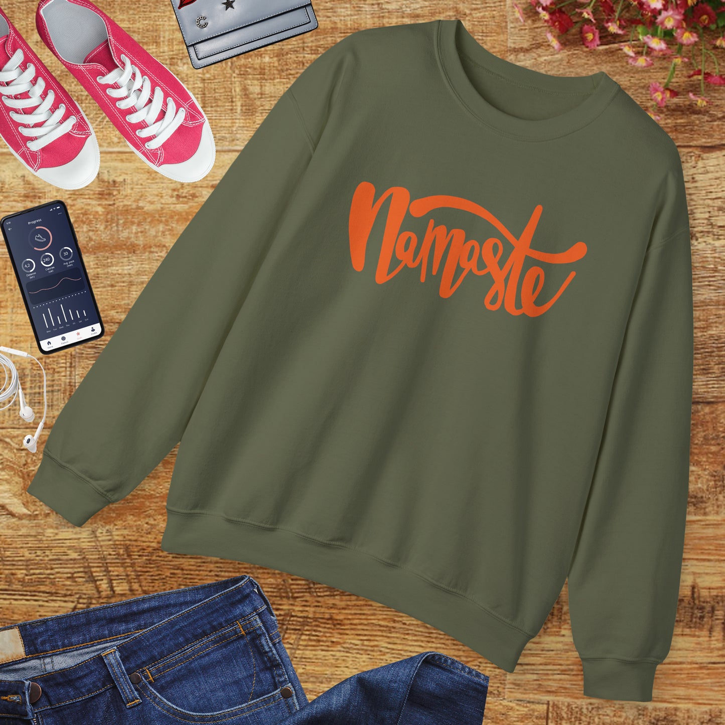 🕉️Namaste - The Light in Me Honors the Light in You Crewneck Sweatshirt