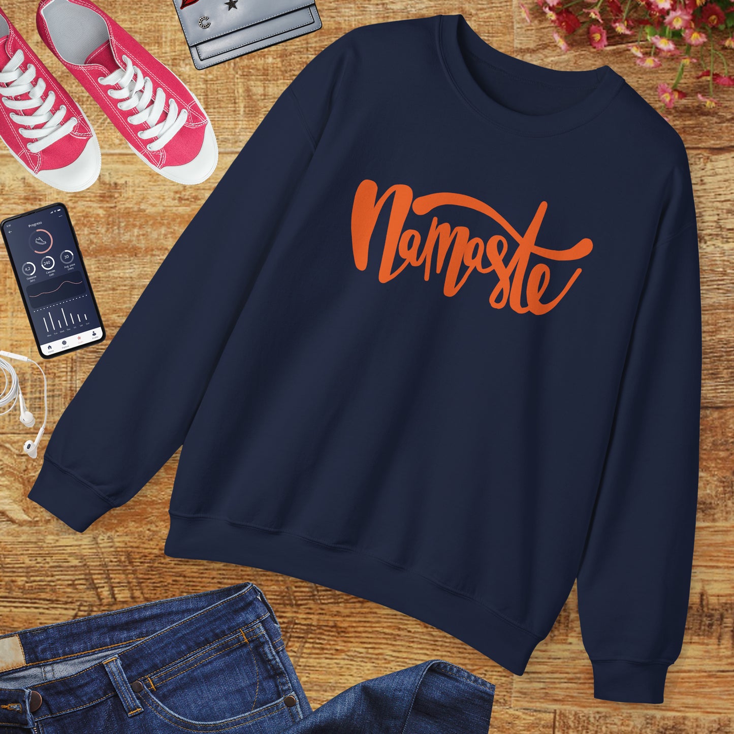 🕉️Namaste - The Light in Me Honors the Light in You Crewneck Sweatshirt