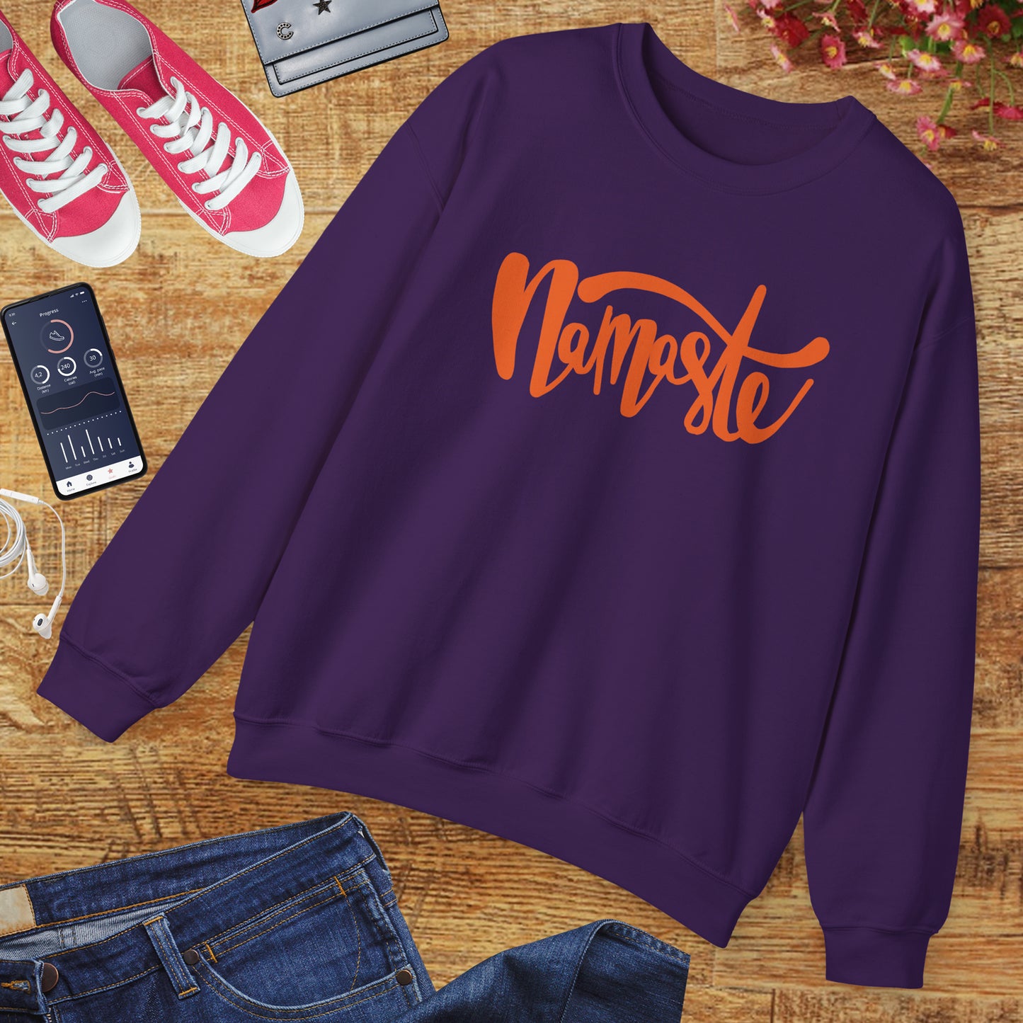 🕉️Namaste - The Light in Me Honors the Light in You Crewneck Sweatshirt
