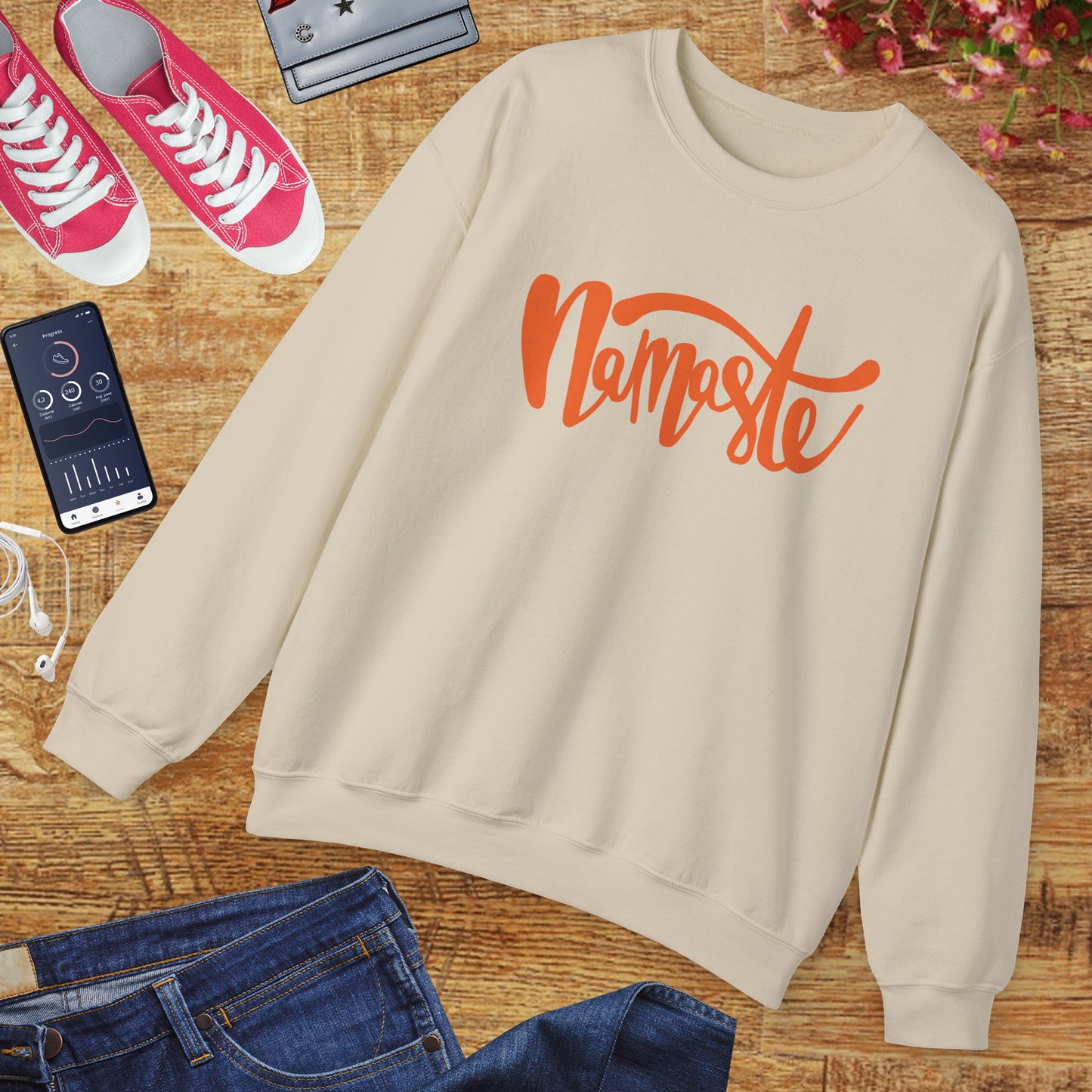 🕉️Namaste - The Light in Me Honors the Light in You Crewneck Sweatshirt