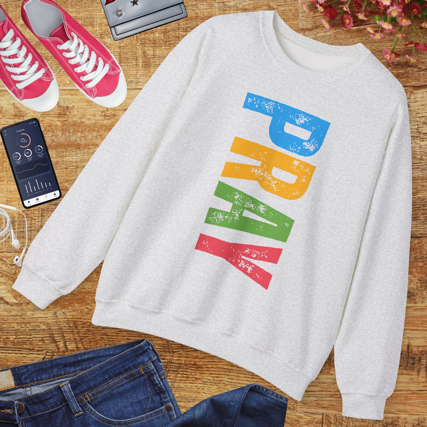 🌈Bold in Faith - PRAY Crewneck Sweatshirt