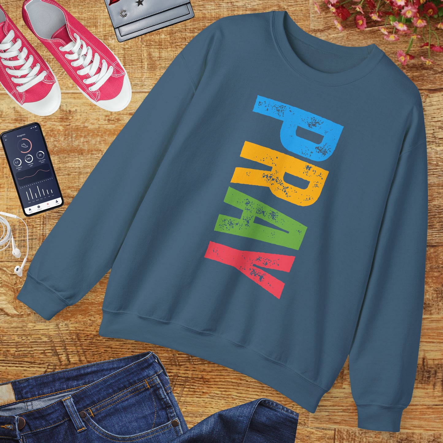 🌈Bold in Faith - PRAY Crewneck Sweatshirt
