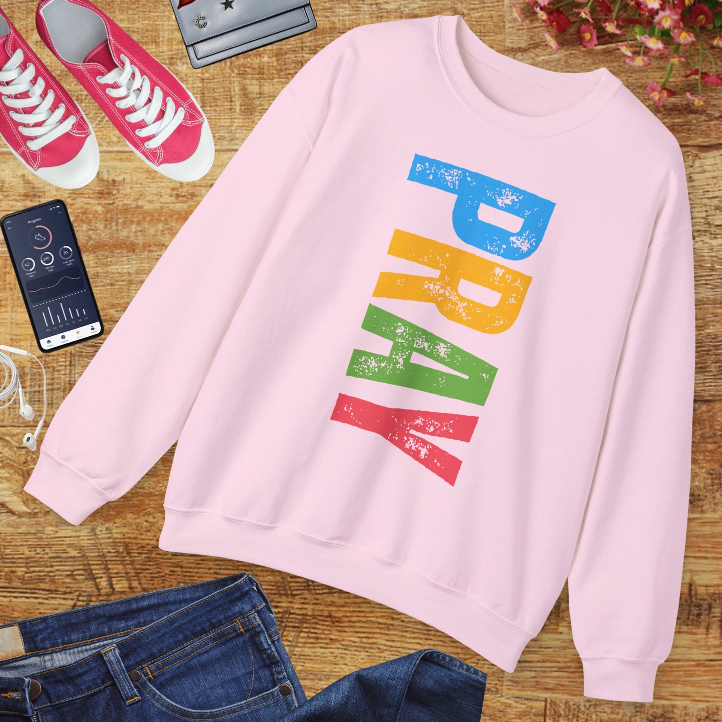 🌈Bold in Faith - PRAY Crewneck Sweatshirt