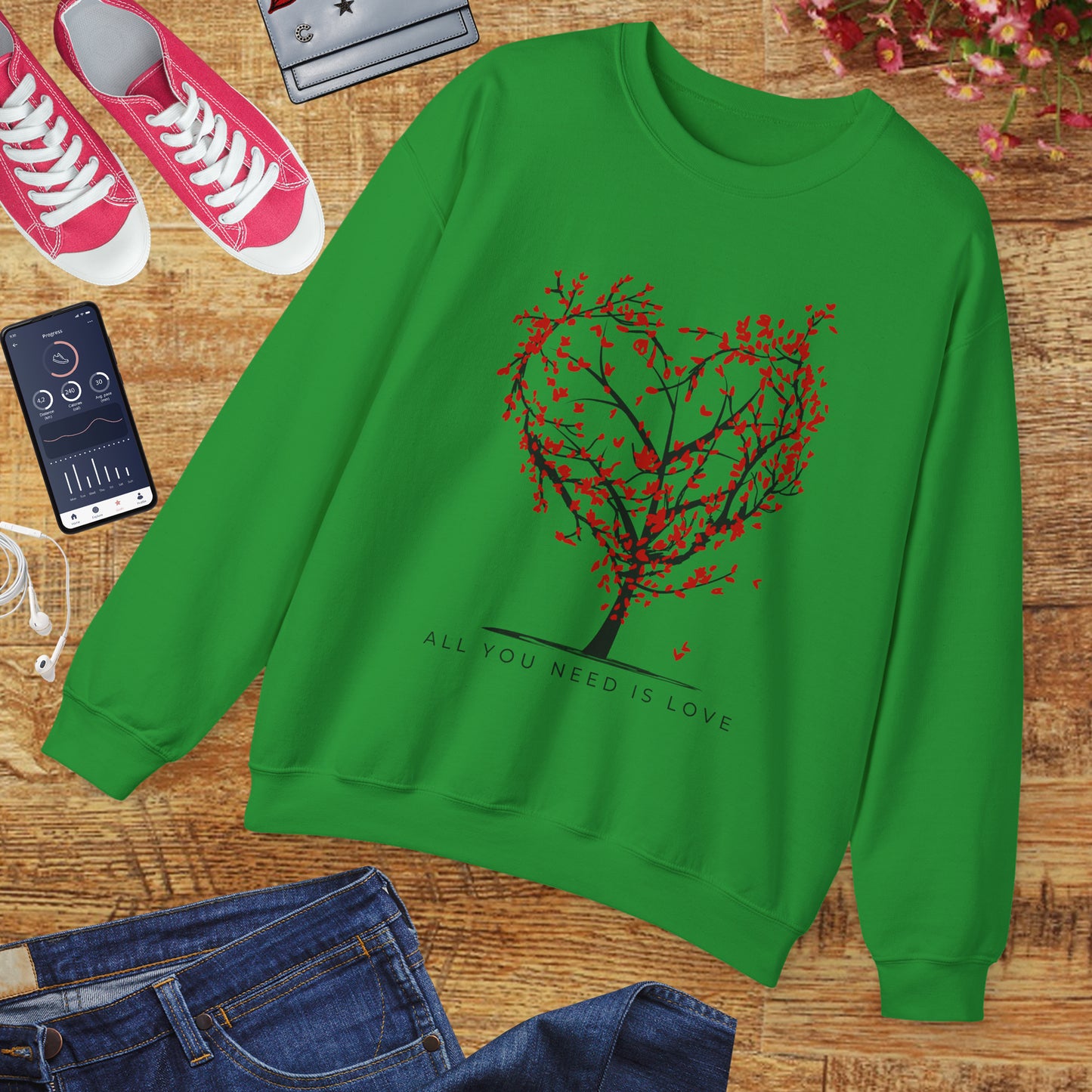 🌳❤️All You Need is Love Crewneck Sweatshirt