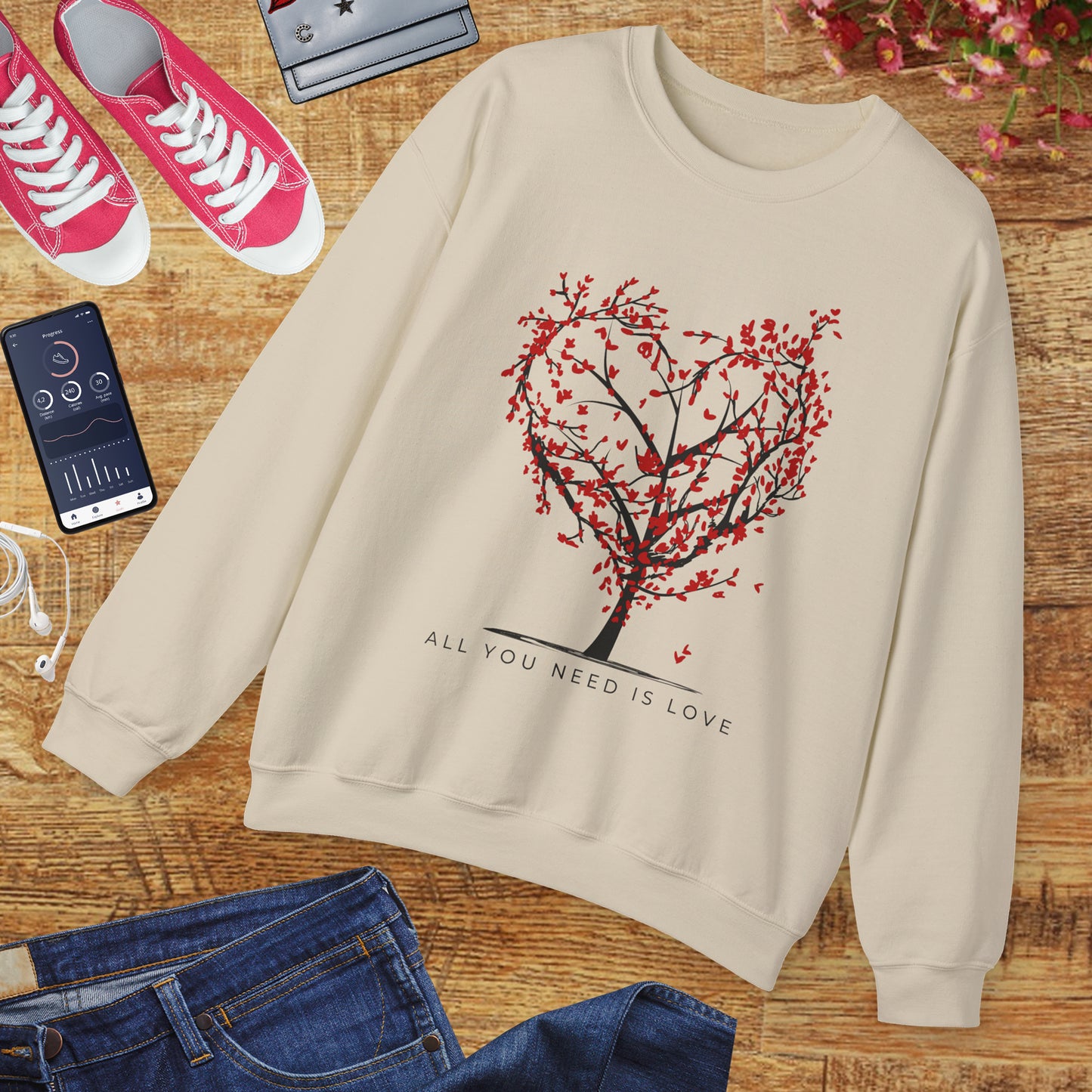🌳❤️All You Need is Love Crewneck Sweatshirt