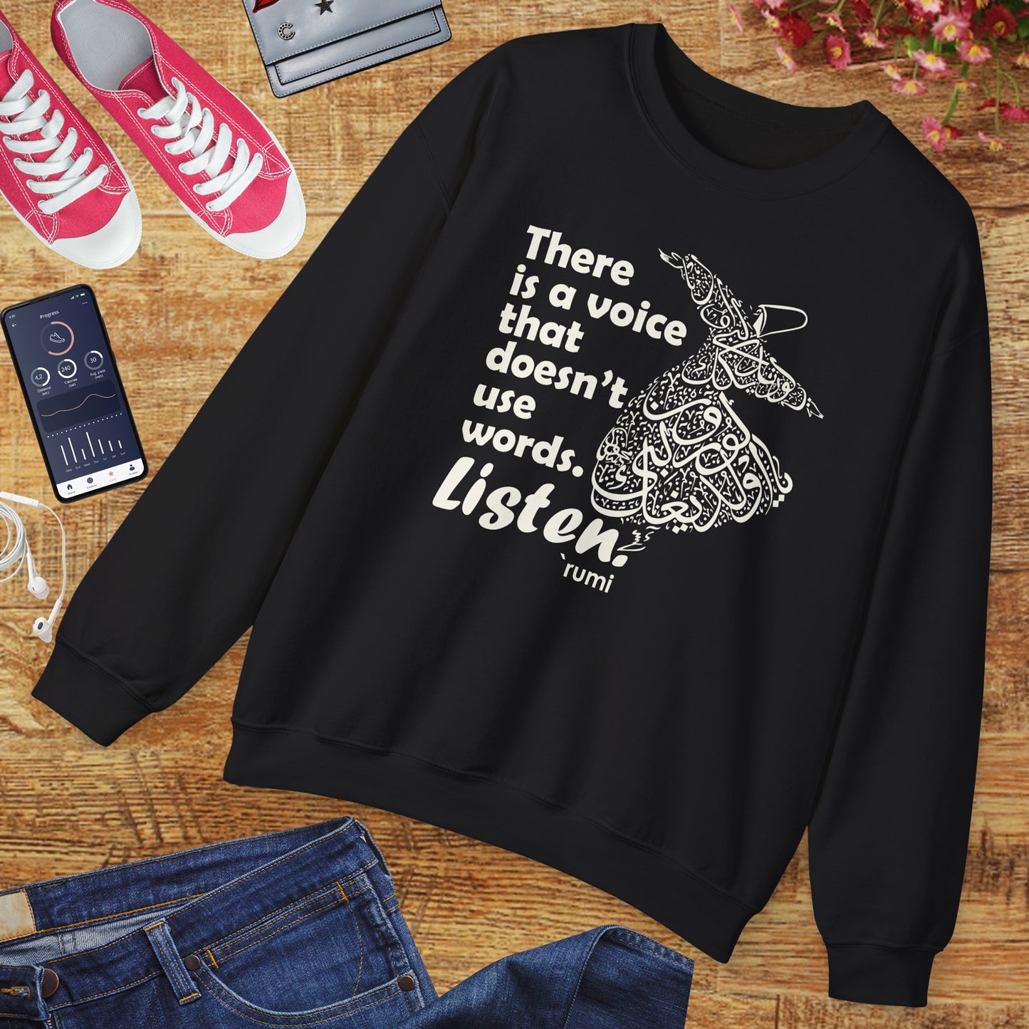 🎶The Voice Within - Rumi Crewneck Sweatshirt