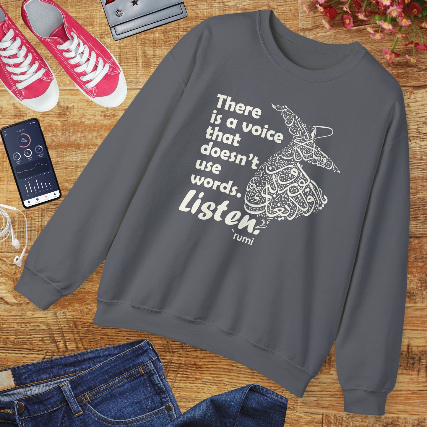 🎶The Voice Within - Rumi Crewneck Sweatshirt