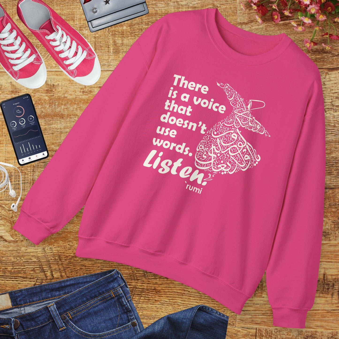 🎶The Voice Within - Rumi Crewneck Sweatshirt